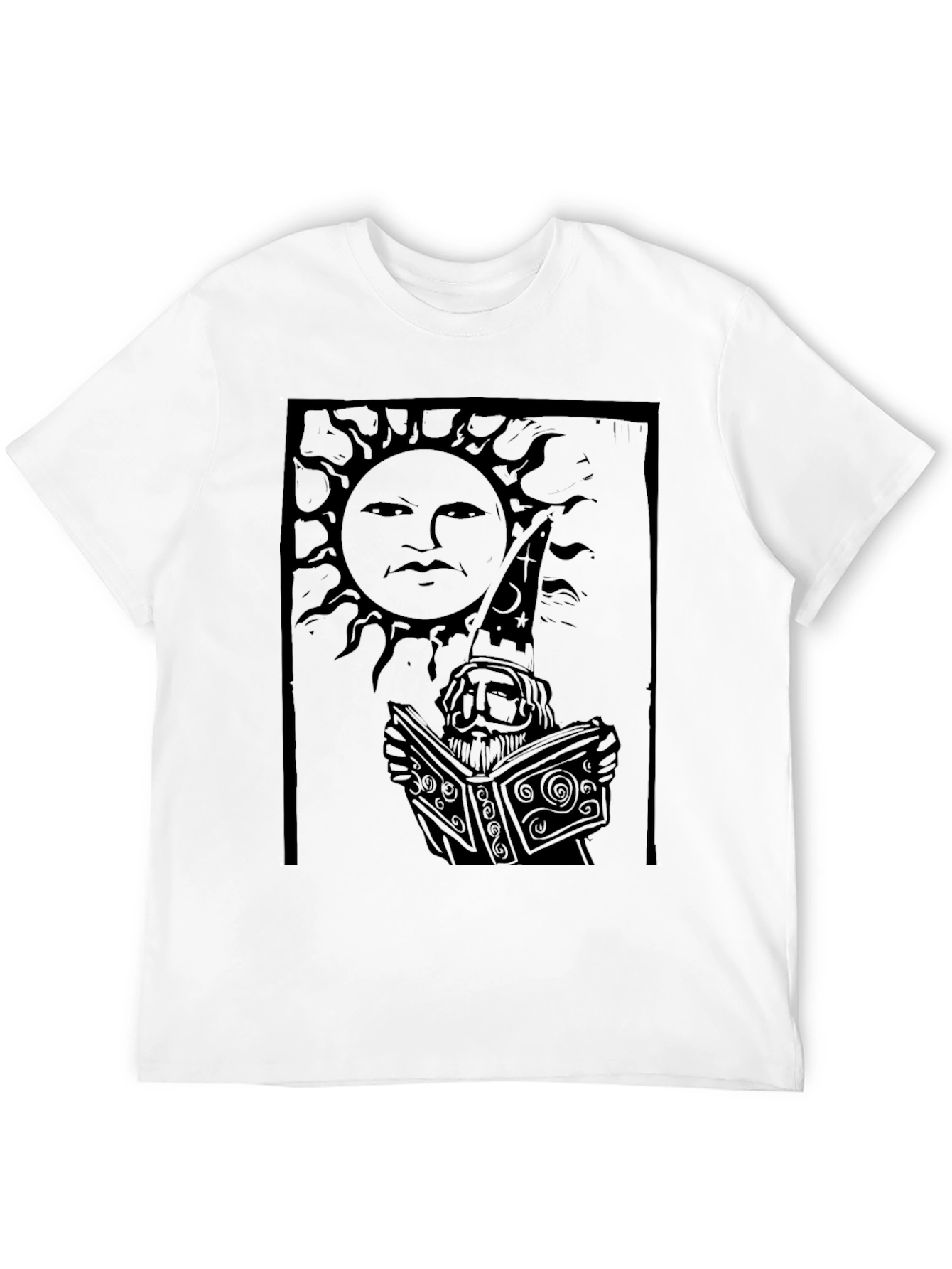 Mystic Sun Reader Graphic Tee - Black