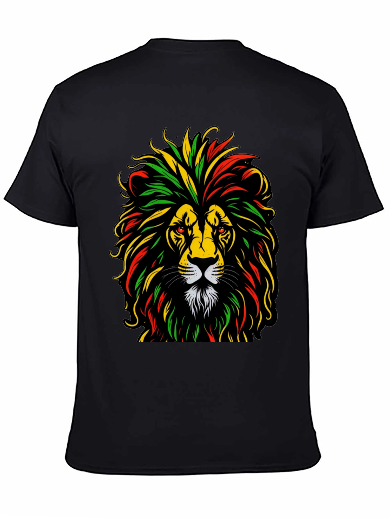 Rasta Lion Graphic Tee - Reggae Vibes