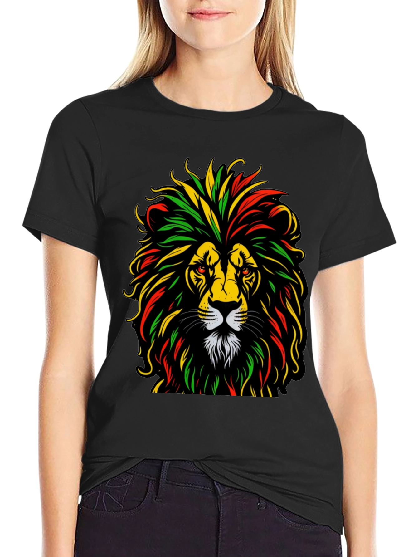 Rasta Lion Graphic Tee - Reggae Vibes