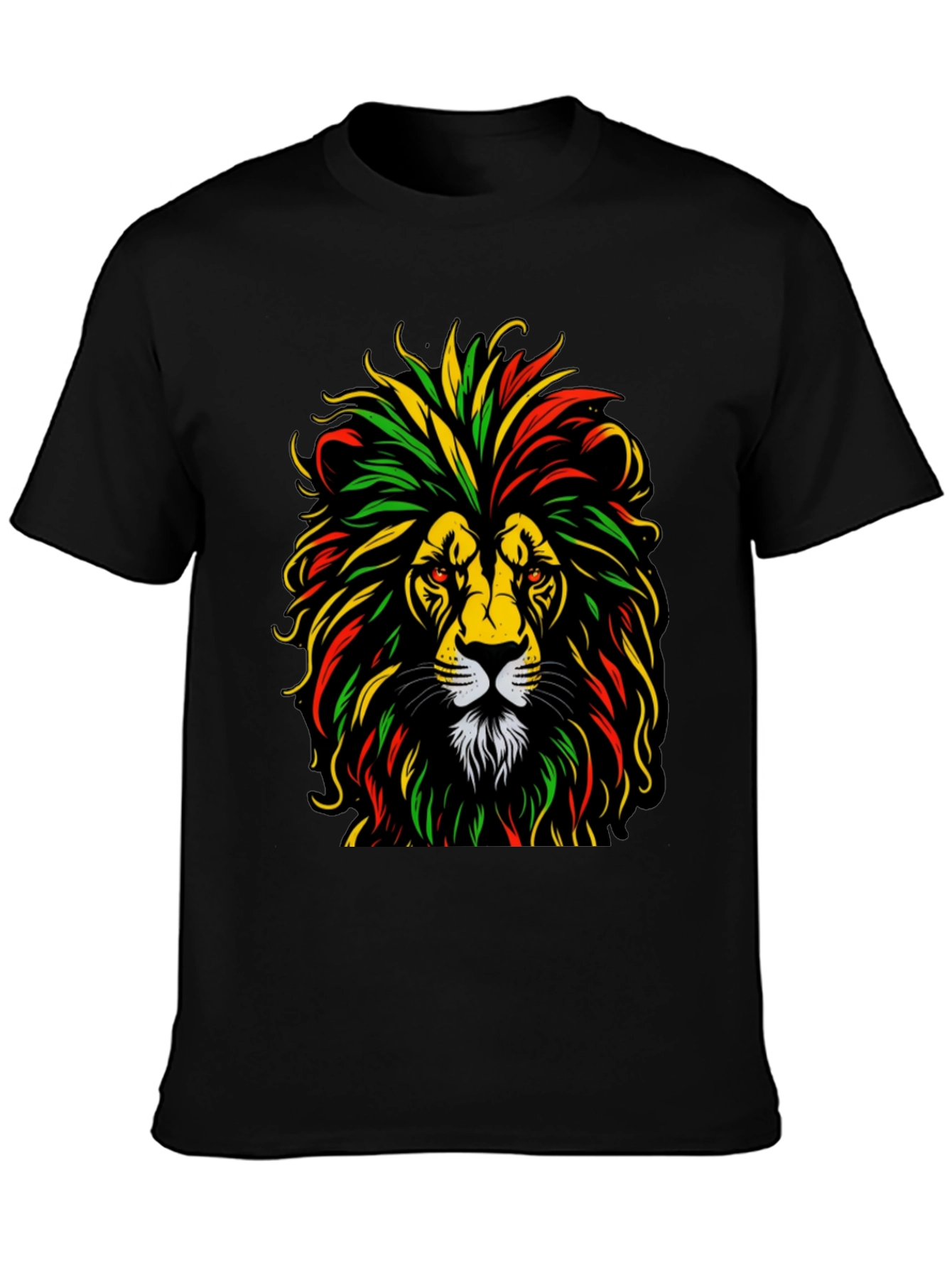 Rasta Lion Graphic Tee - Reggae Vibes