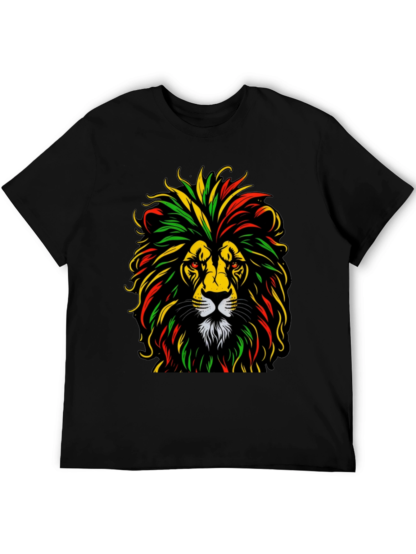 Rasta Lion Graphic Tee - Reggae Vibes