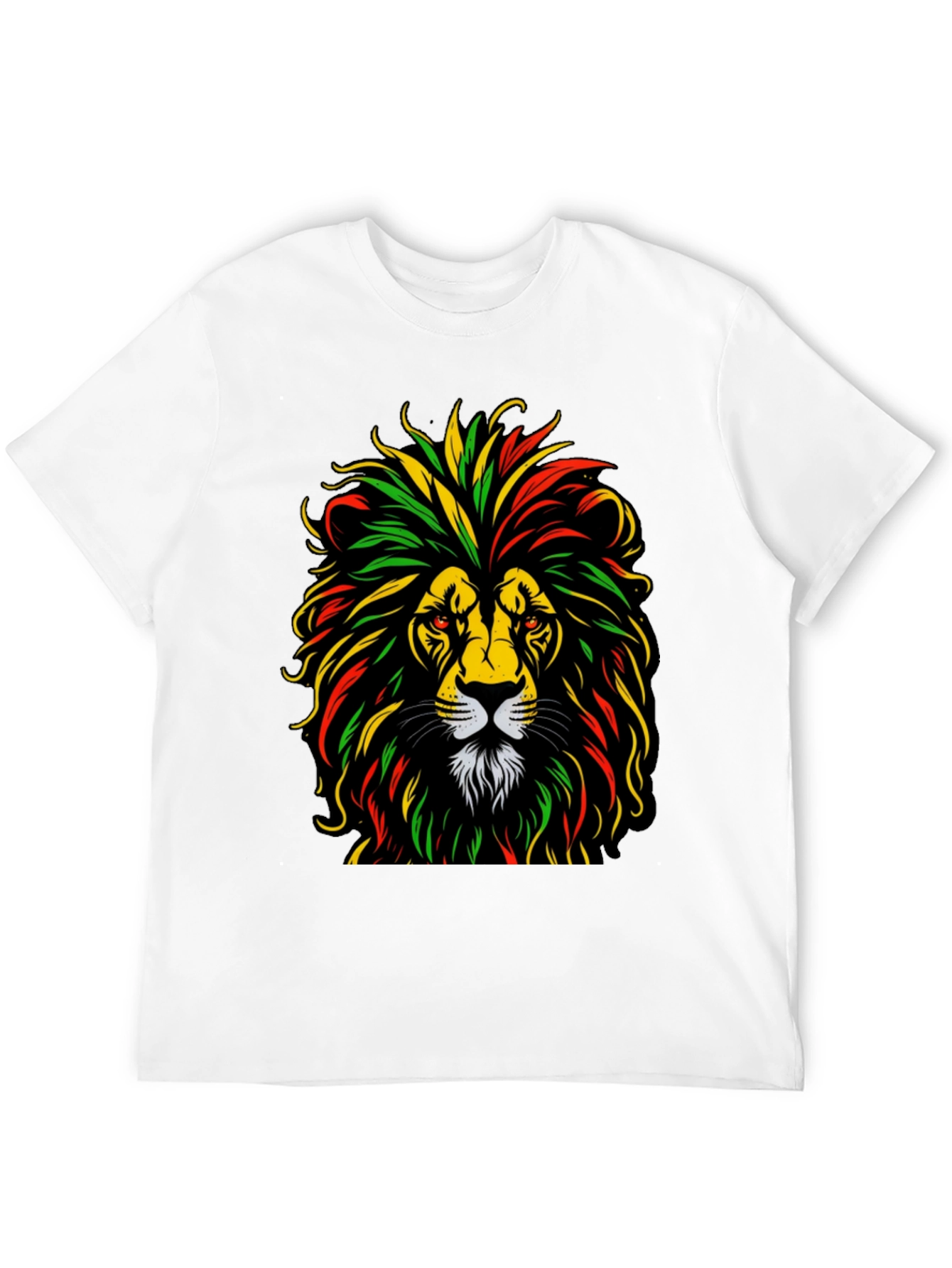 Rasta Lion Graphic Tee - Reggae Vibes