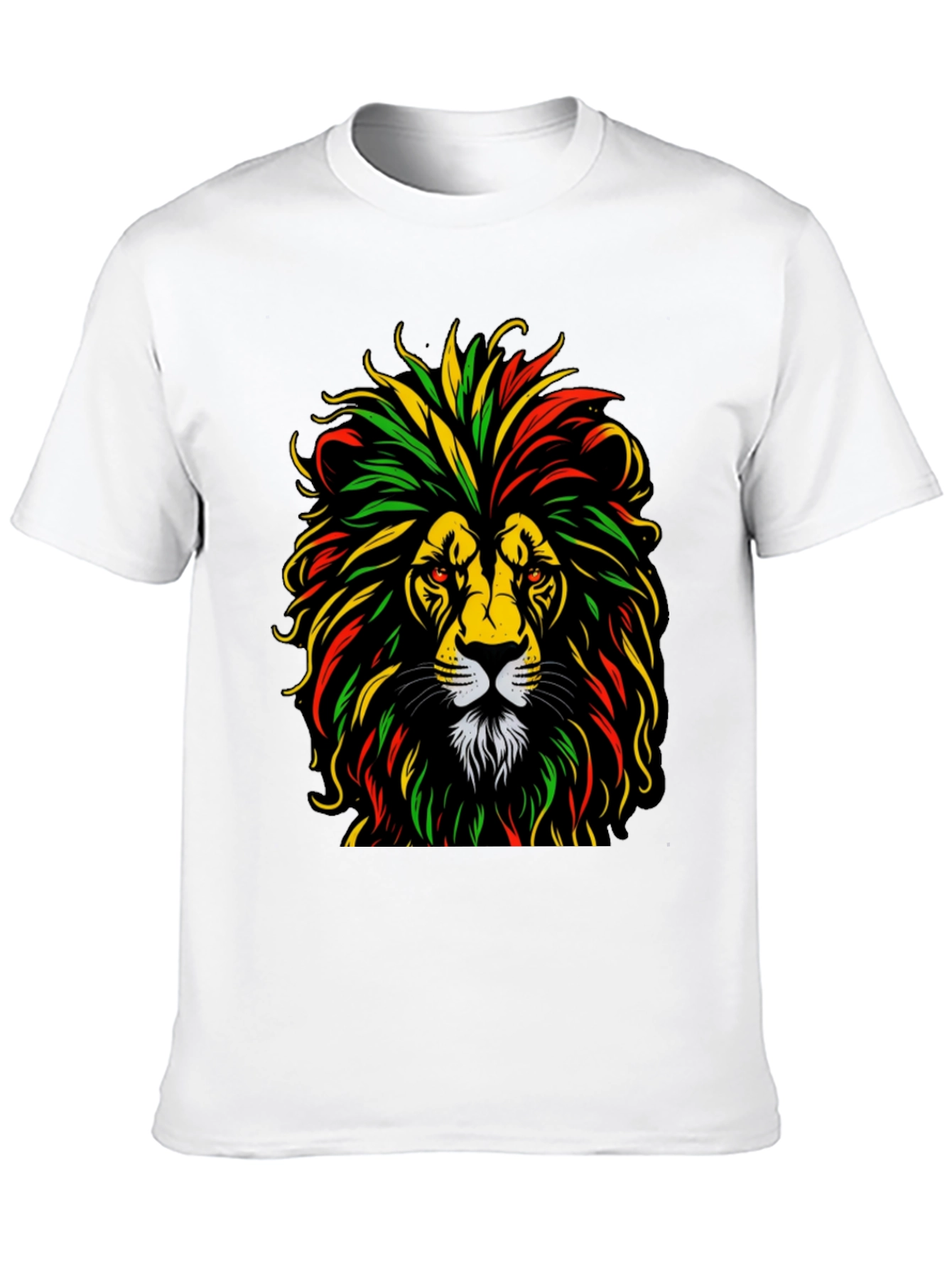 Rasta Lion Graphic Tee - Reggae Vibes