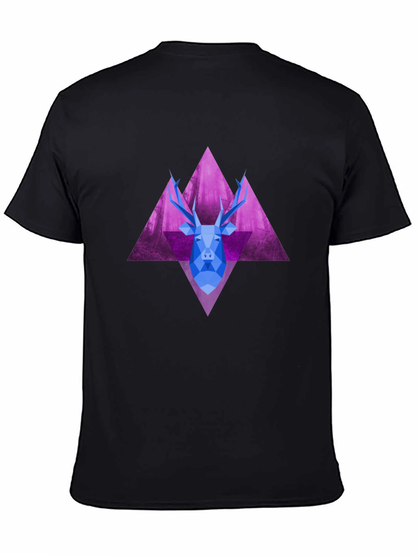 Geometric Deer Graphic Tee - Unique Style