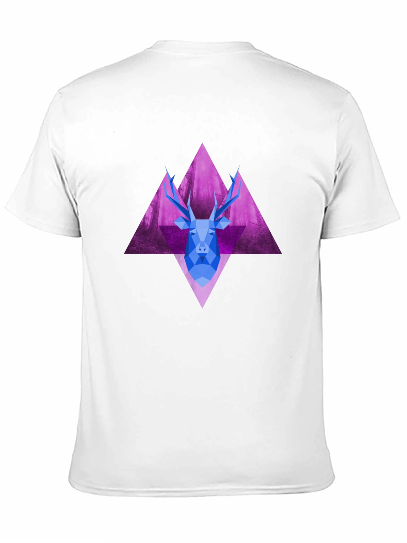 Geometric Deer Graphic Tee - Unique Style