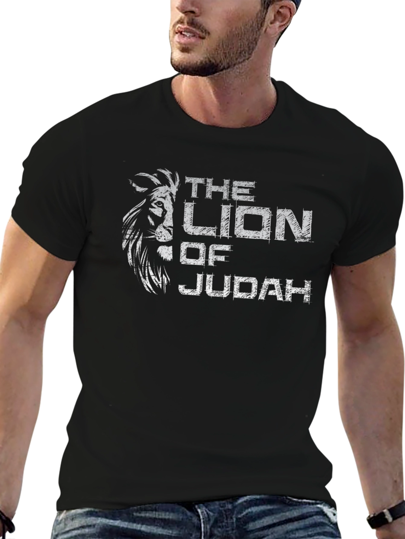 Lion of Judah Graphic Tee - Stylish Christian Apparel