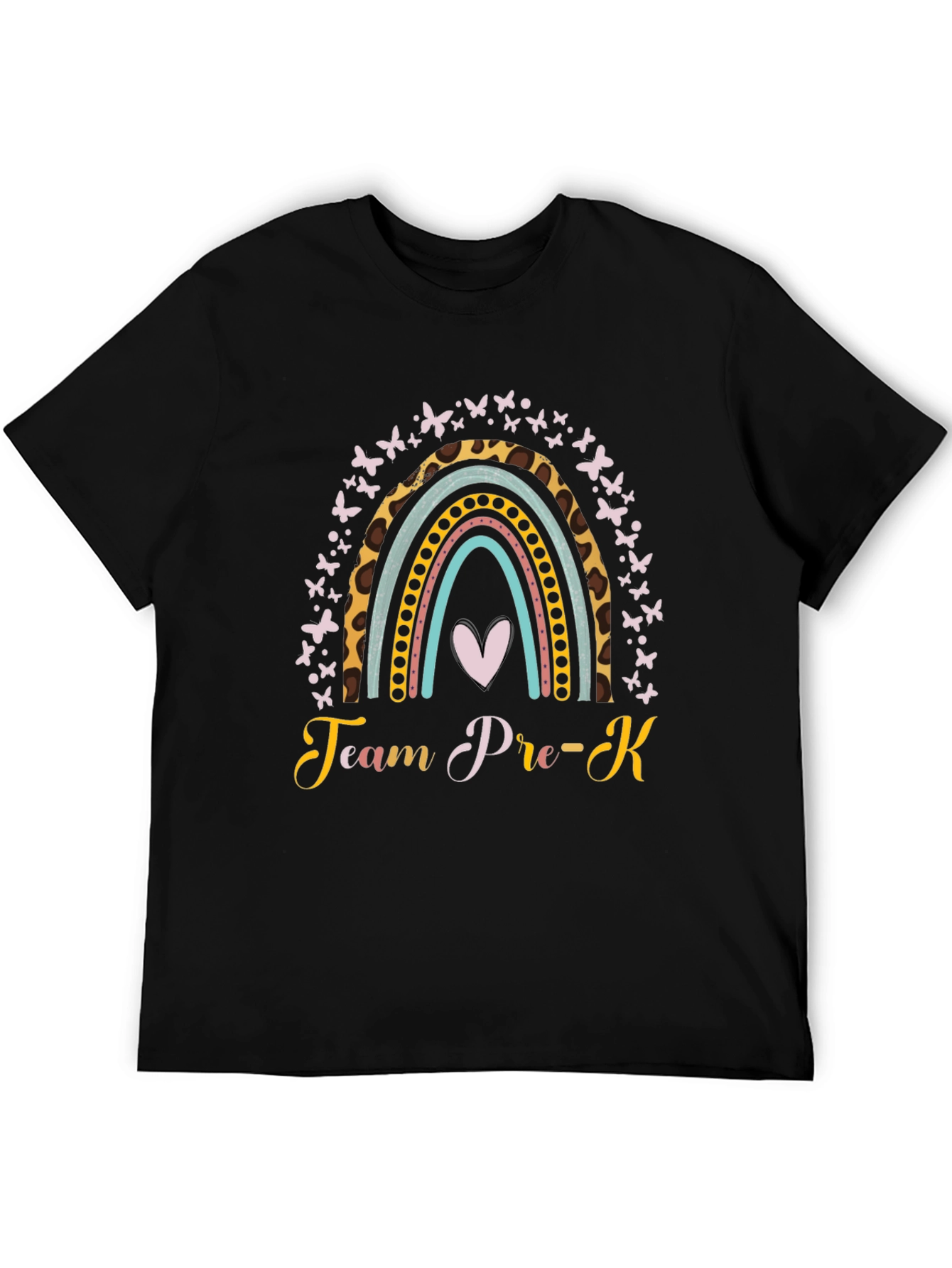 Team Pre-K Rainbow Butterfly T-Shirt