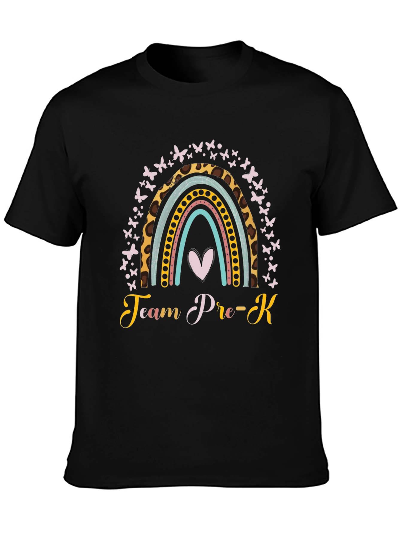 Team Pre-K Rainbow Butterfly T-Shirt