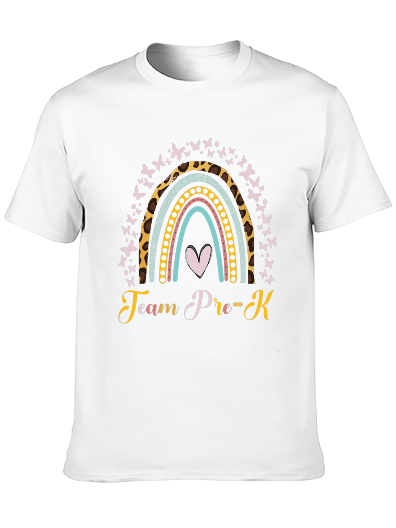 Team Pre-K Rainbow Butterfly T-Shirt