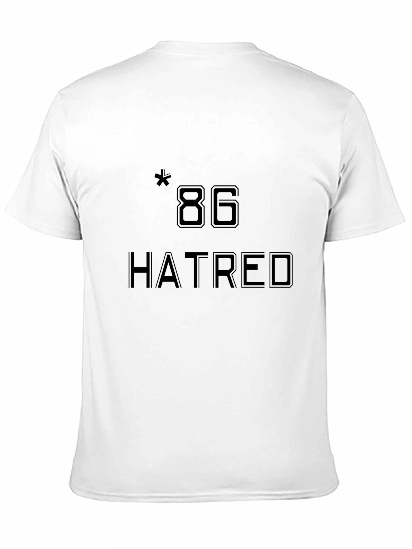 Hatred 86 Graphic T-Shirt - Edgy Black Tee