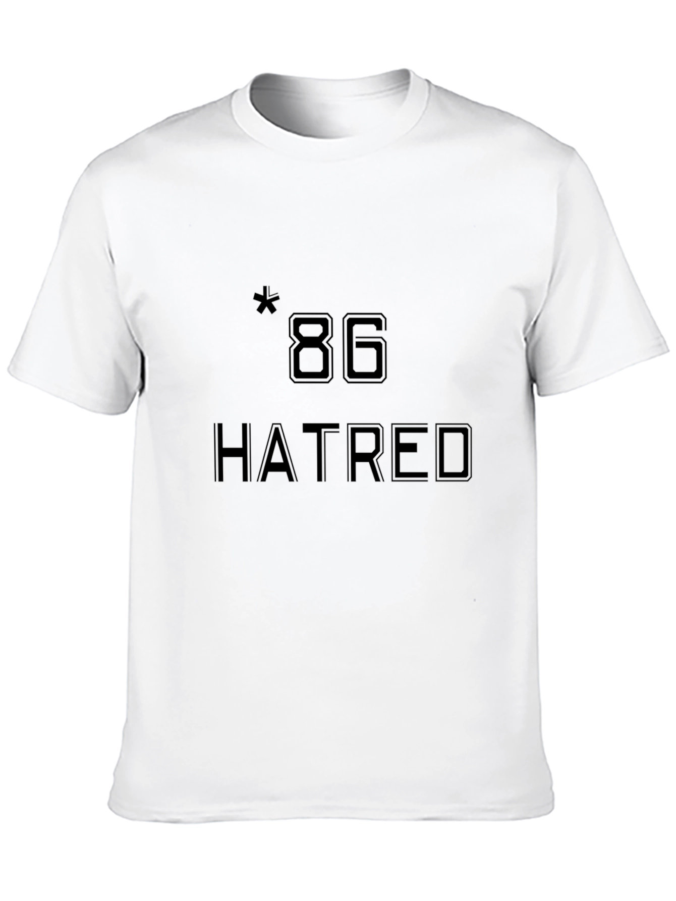 Hatred 86 Graphic T-Shirt - Edgy Black Tee