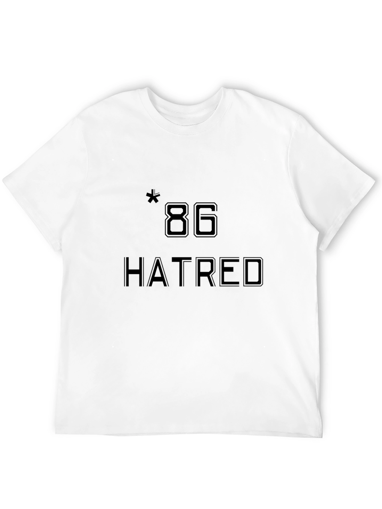 Hatred 86 Graphic T-Shirt - Edgy Black Tee