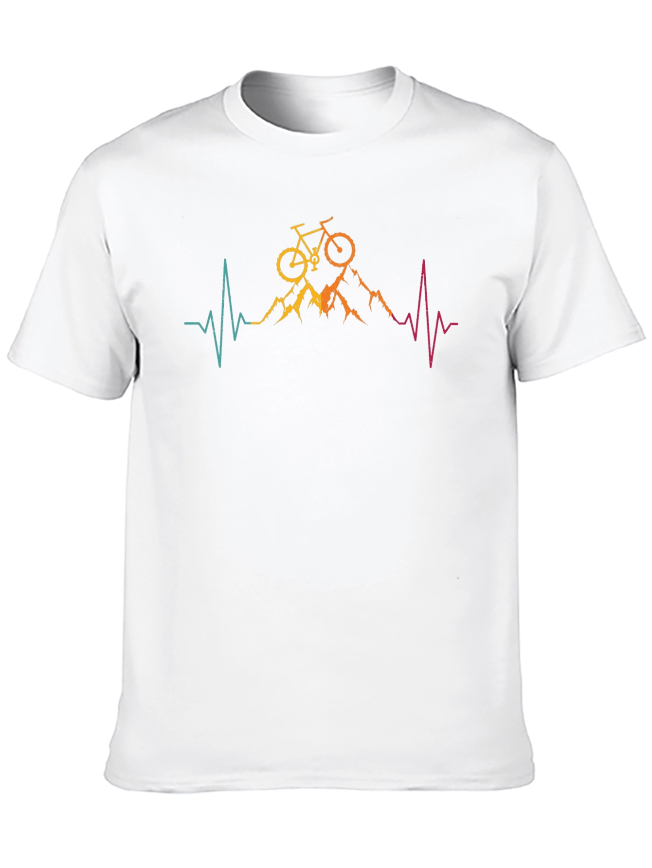 Mountain Bike Heartbeat Graphic Tee