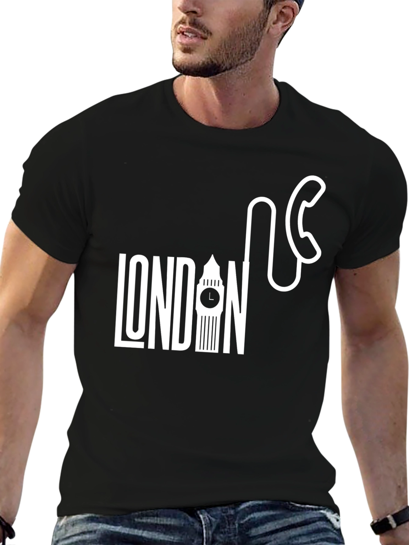 London Calling Graphic Tee - Black