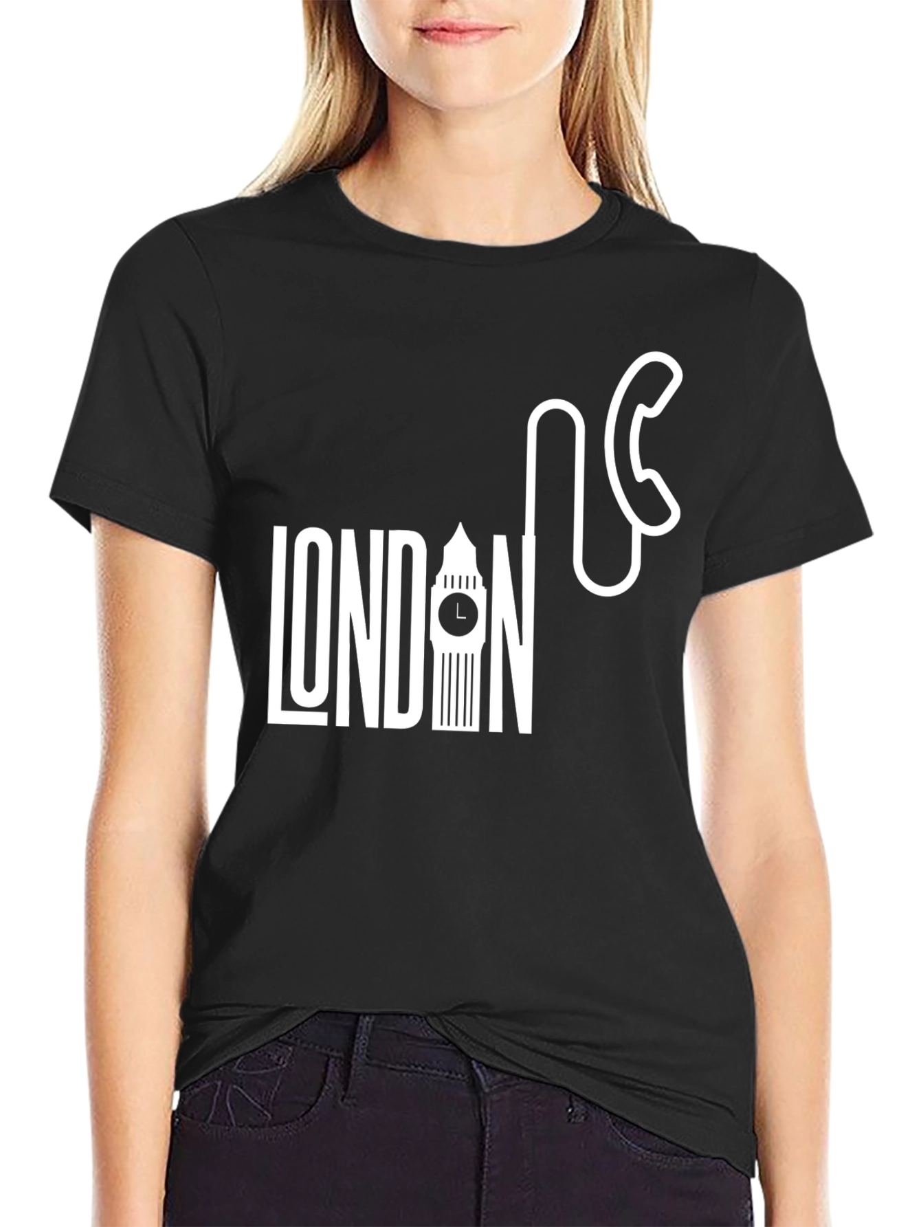 London Calling Graphic Tee - Black