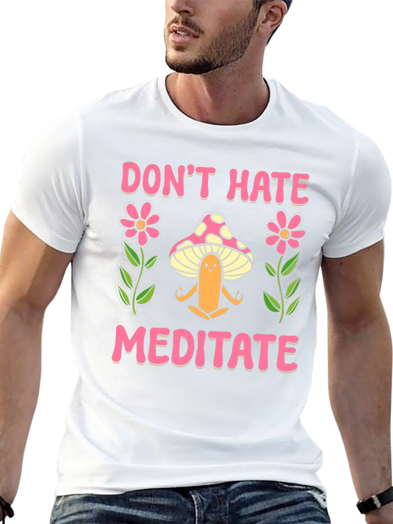 Dont Hate Meditate Graphic Tee