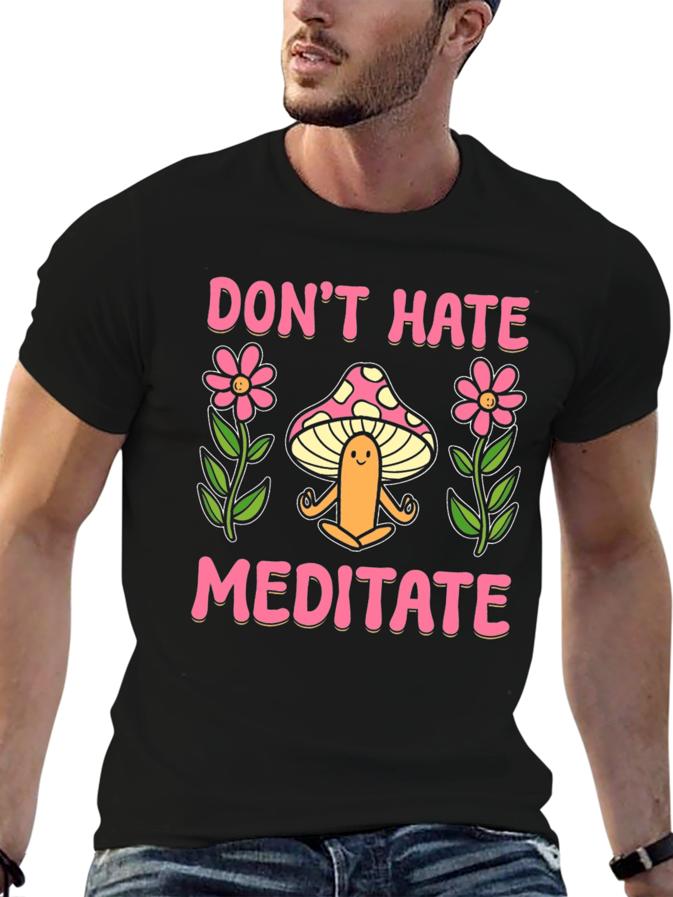 Dont Hate Meditate Graphic Tee