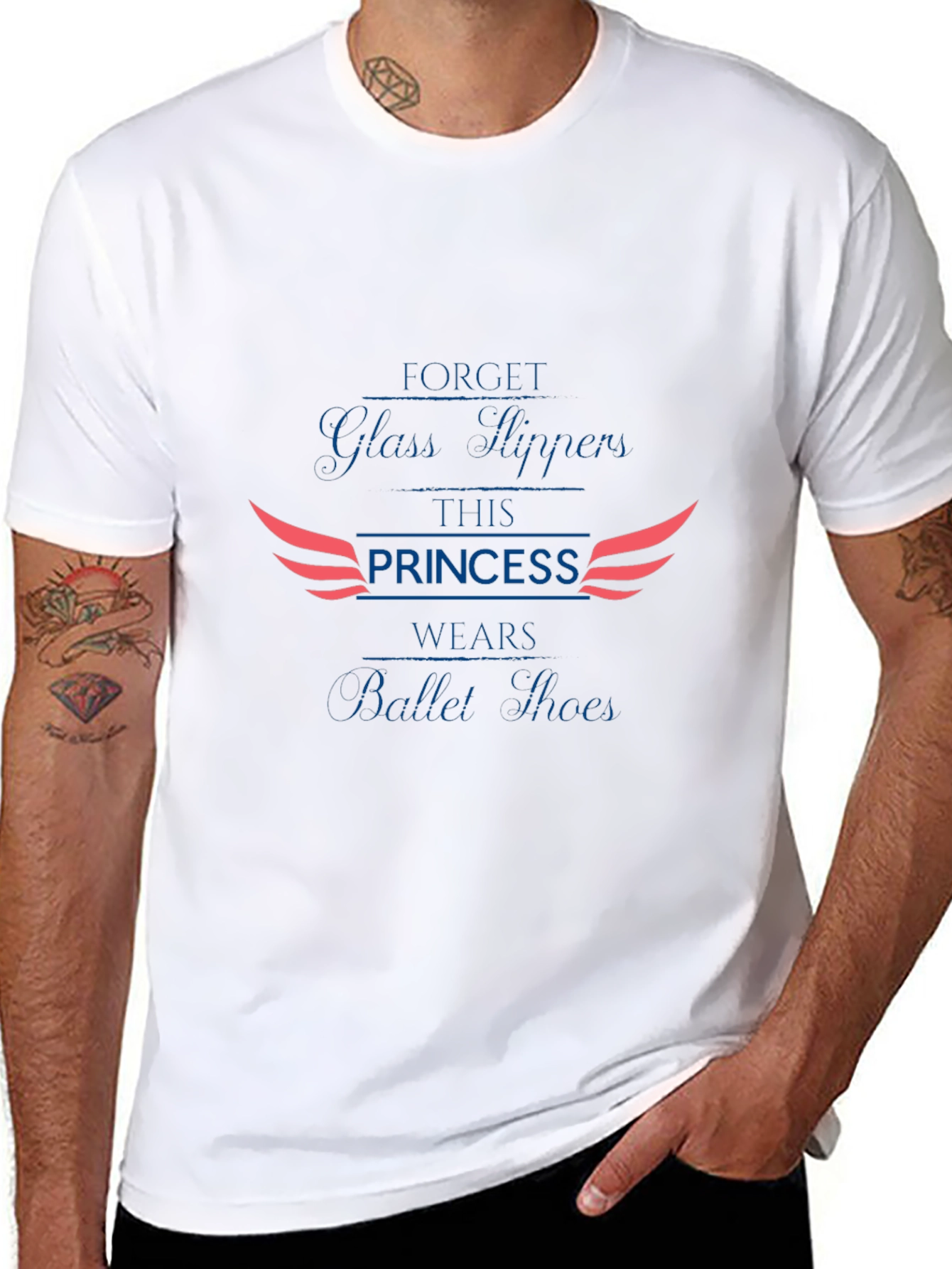 Princess Ballet Shoes T-Shirt Forget Glass Slippers