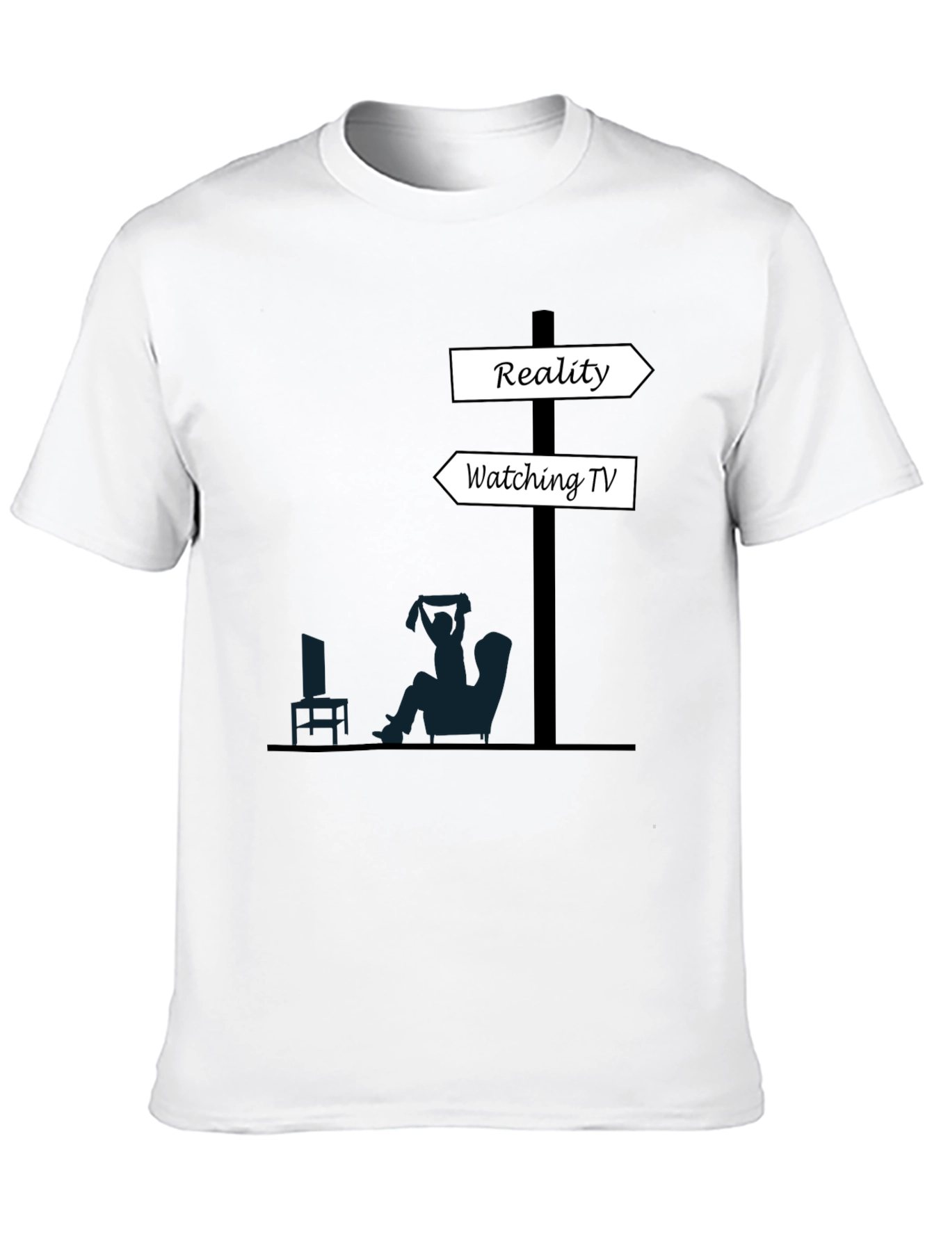 Reality vs. TV T-Shirt - Funny Graphic Tee
