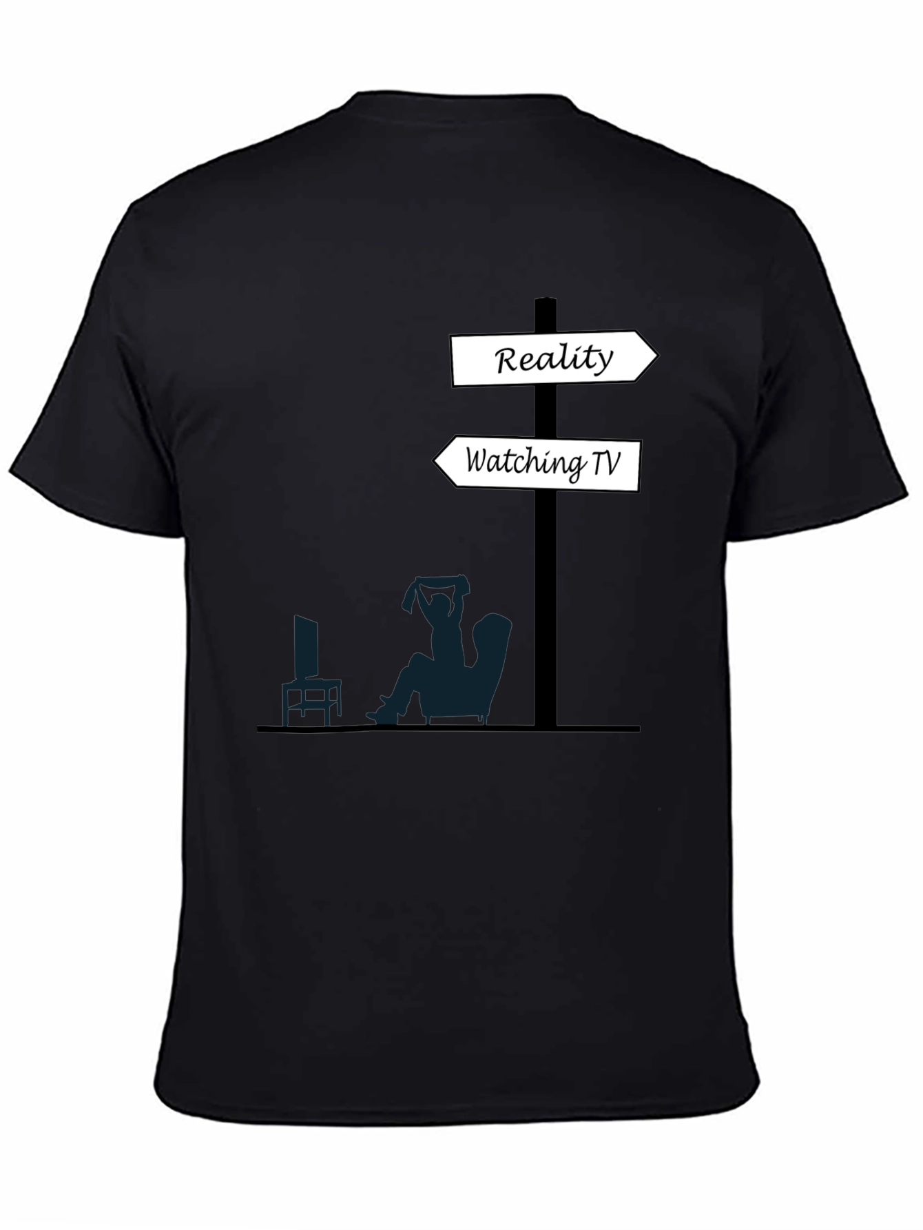 Reality vs. TV T-Shirt - Funny Graphic Tee