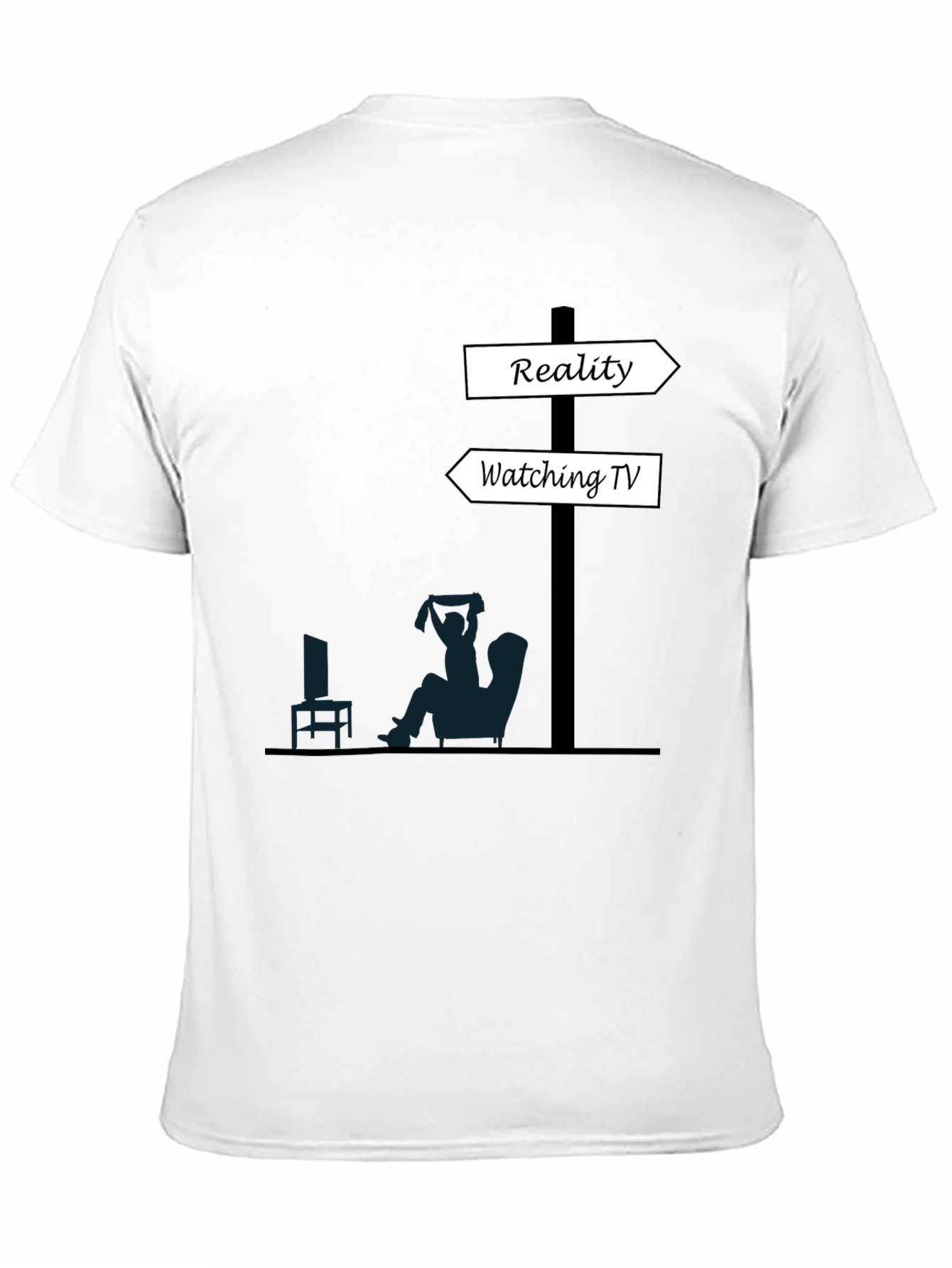 Reality vs. TV T-Shirt - Funny Graphic Tee