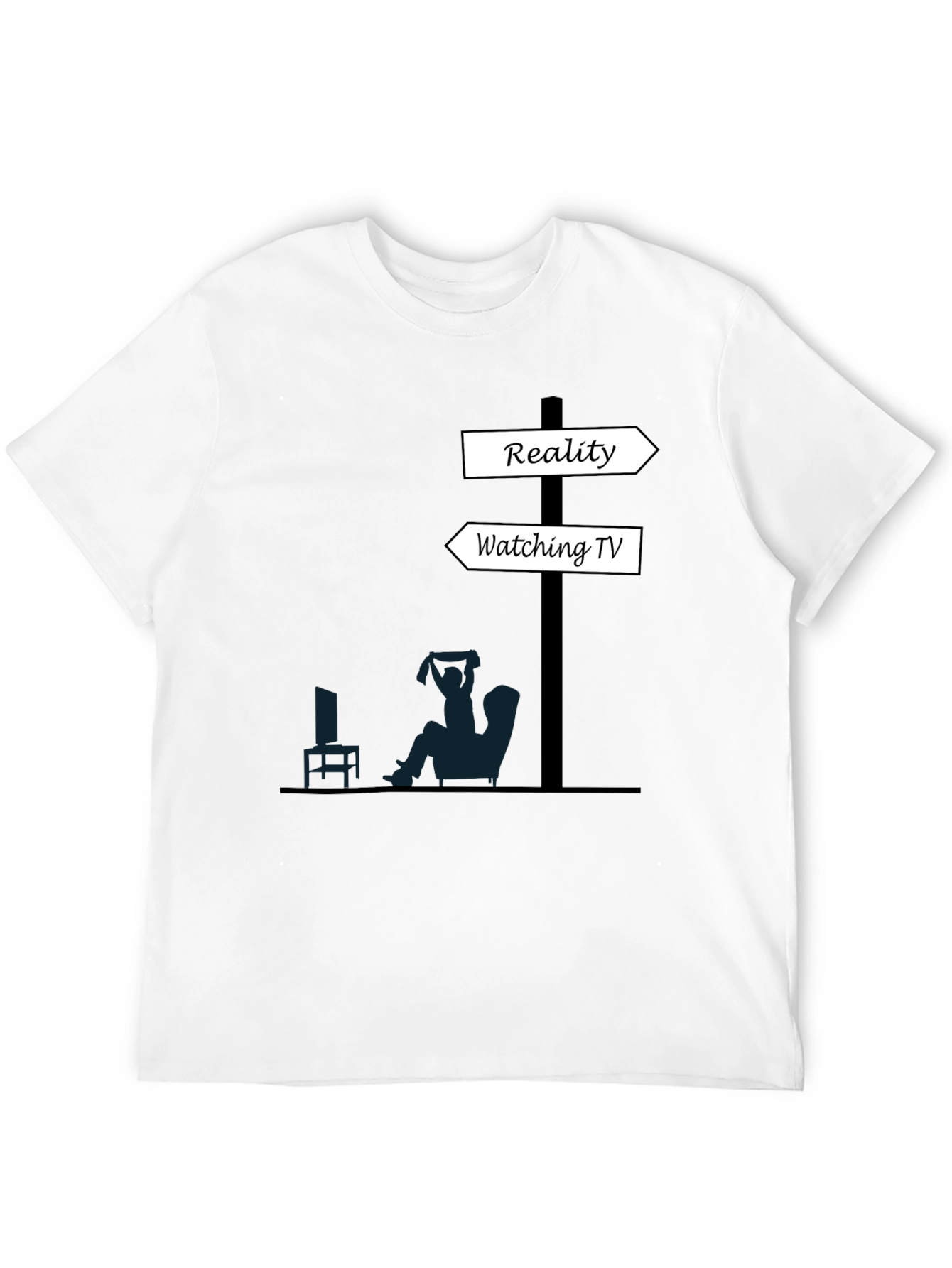 Reality vs. TV T-Shirt - Funny Graphic Tee