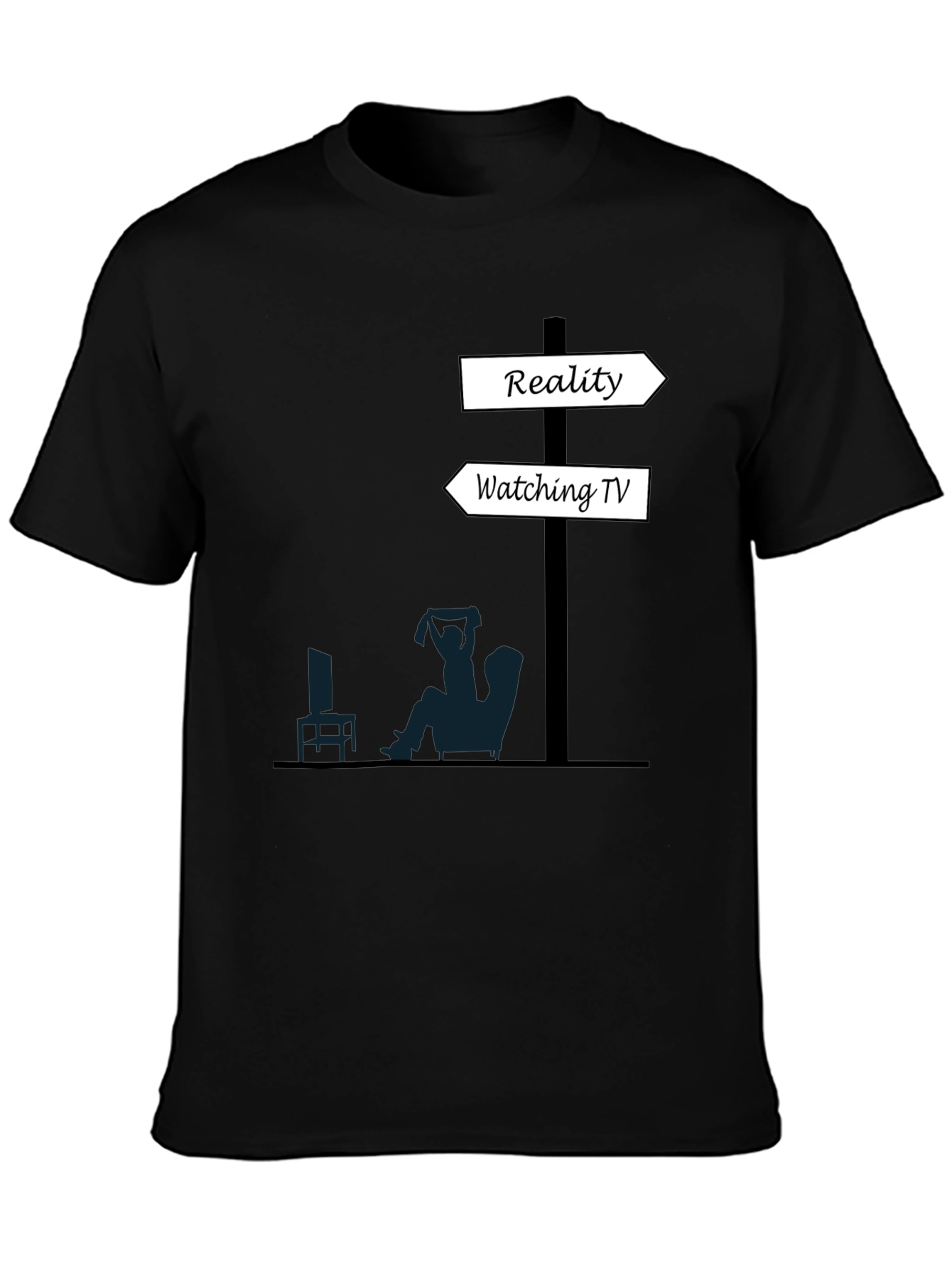 Reality vs. TV T-Shirt - Funny Graphic Tee