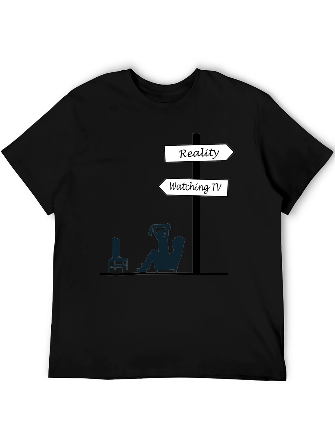 Reality vs. TV T-Shirt - Funny Graphic Tee