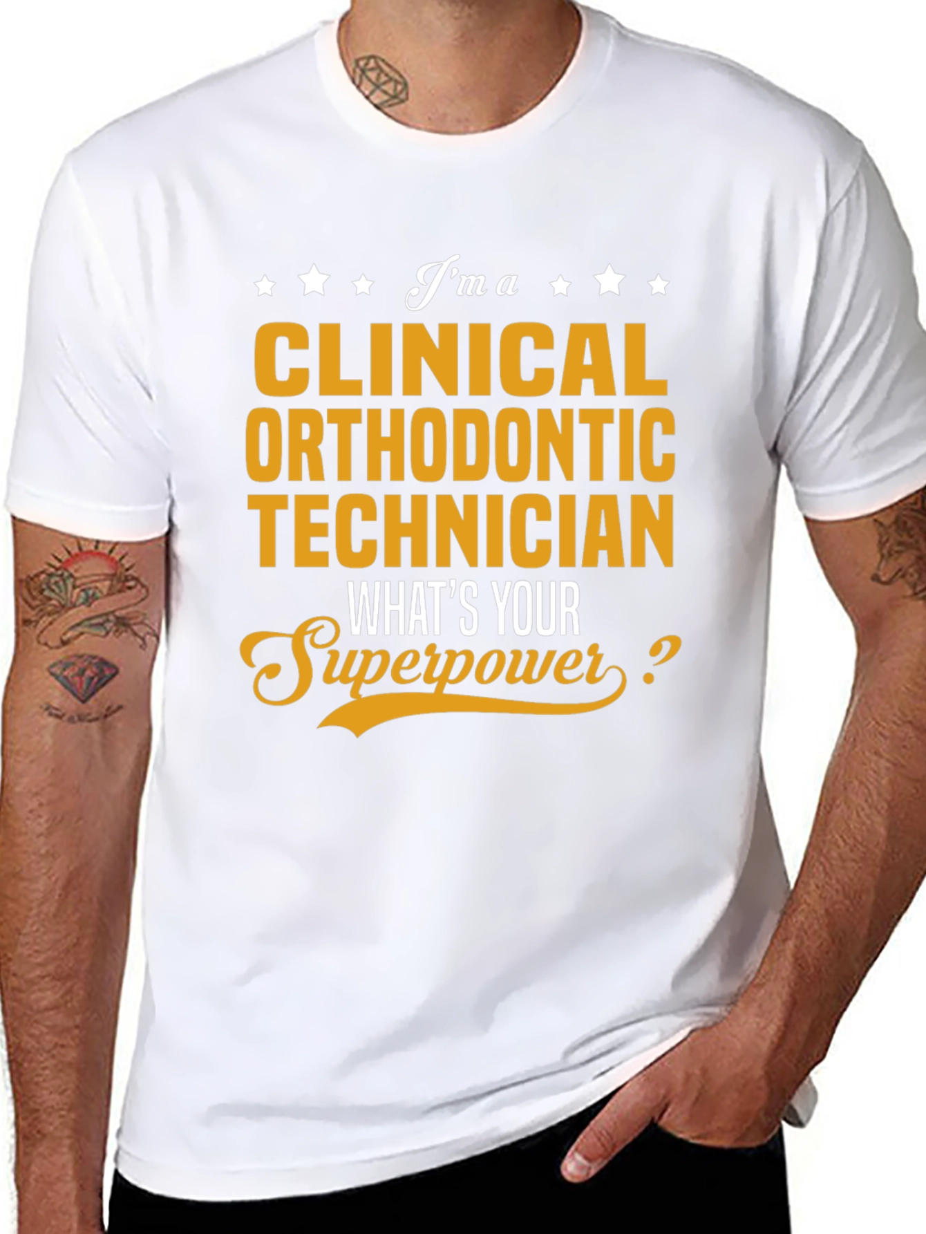 Clinical Orthodontic Technician T-Shirt: Superpower Edition
