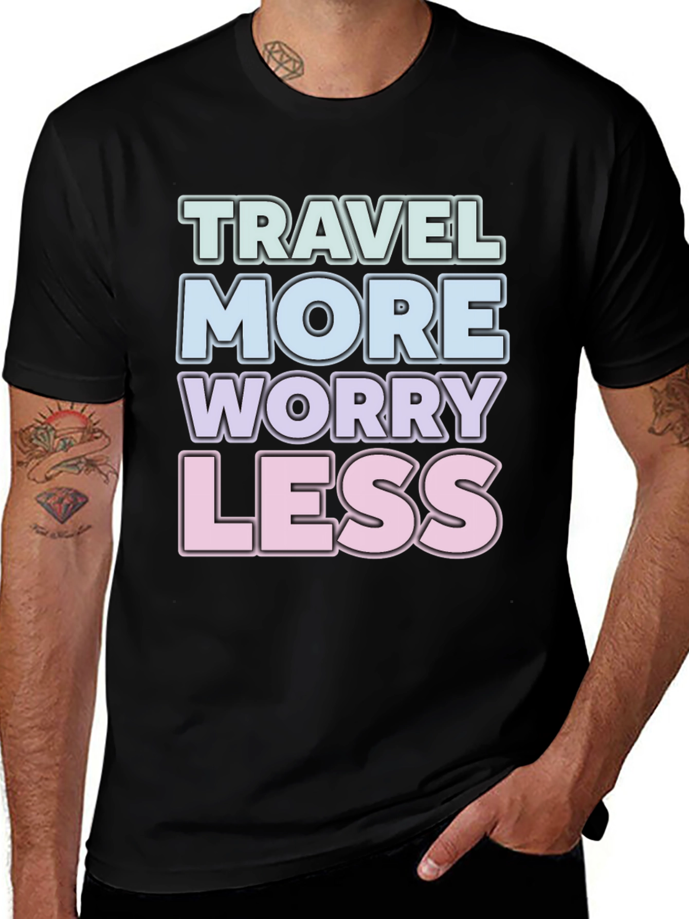 Travel More Worry Less Graphic Tee