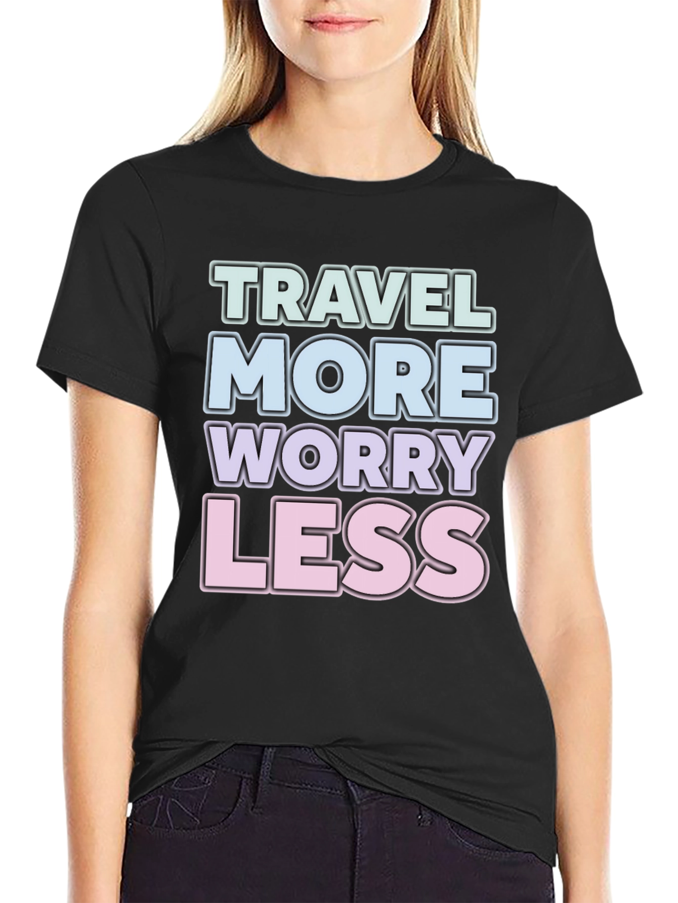 Travel More Worry Less Graphic Tee