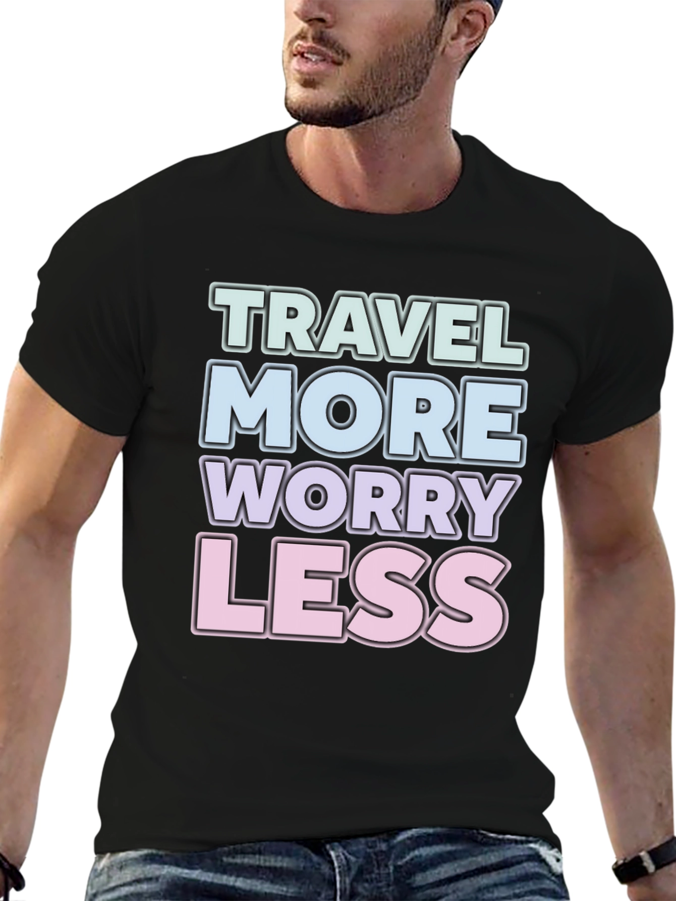 Travel More Worry Less Graphic Tee