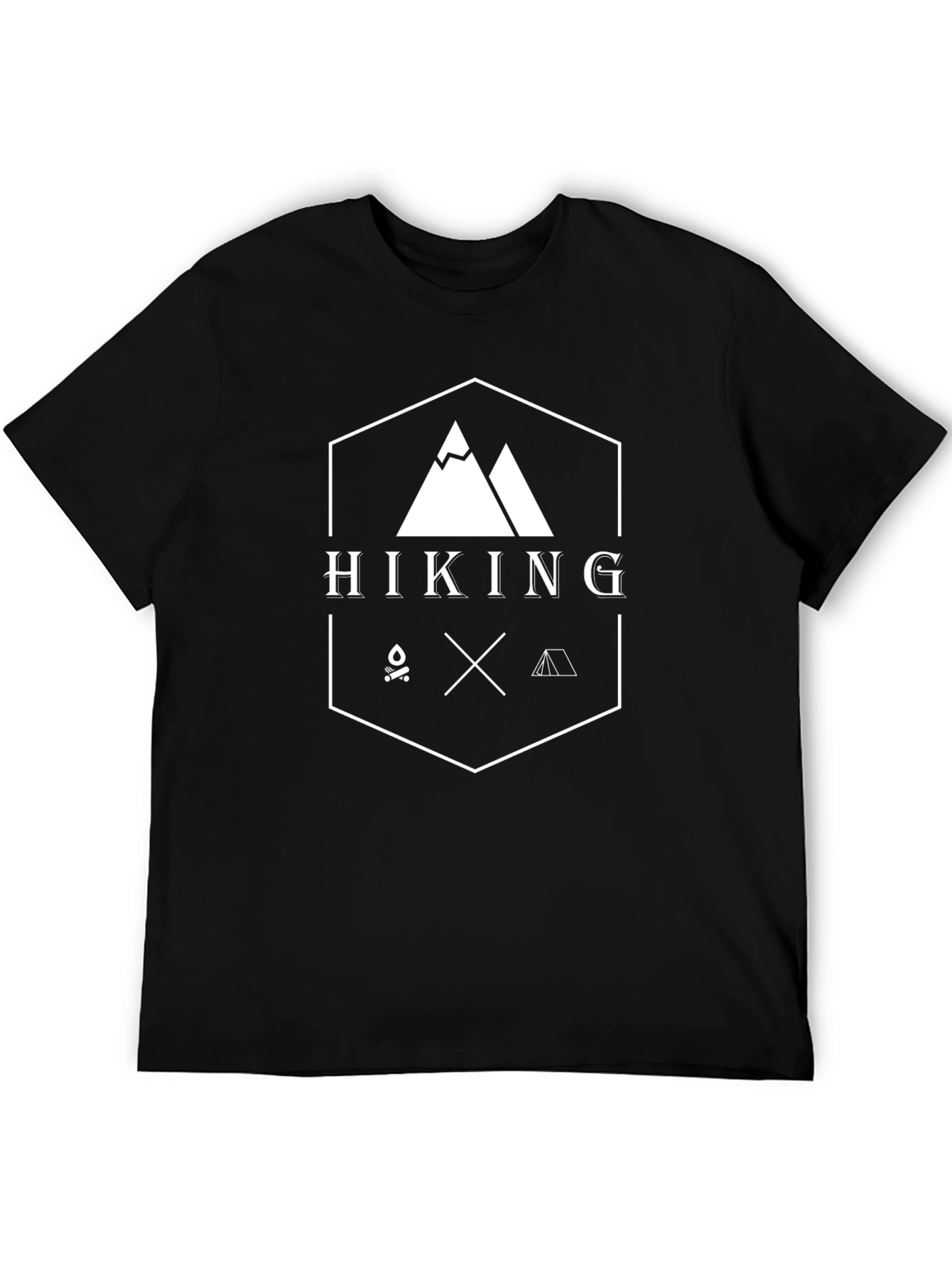 Hiking Adventure Graphic Tee - Black