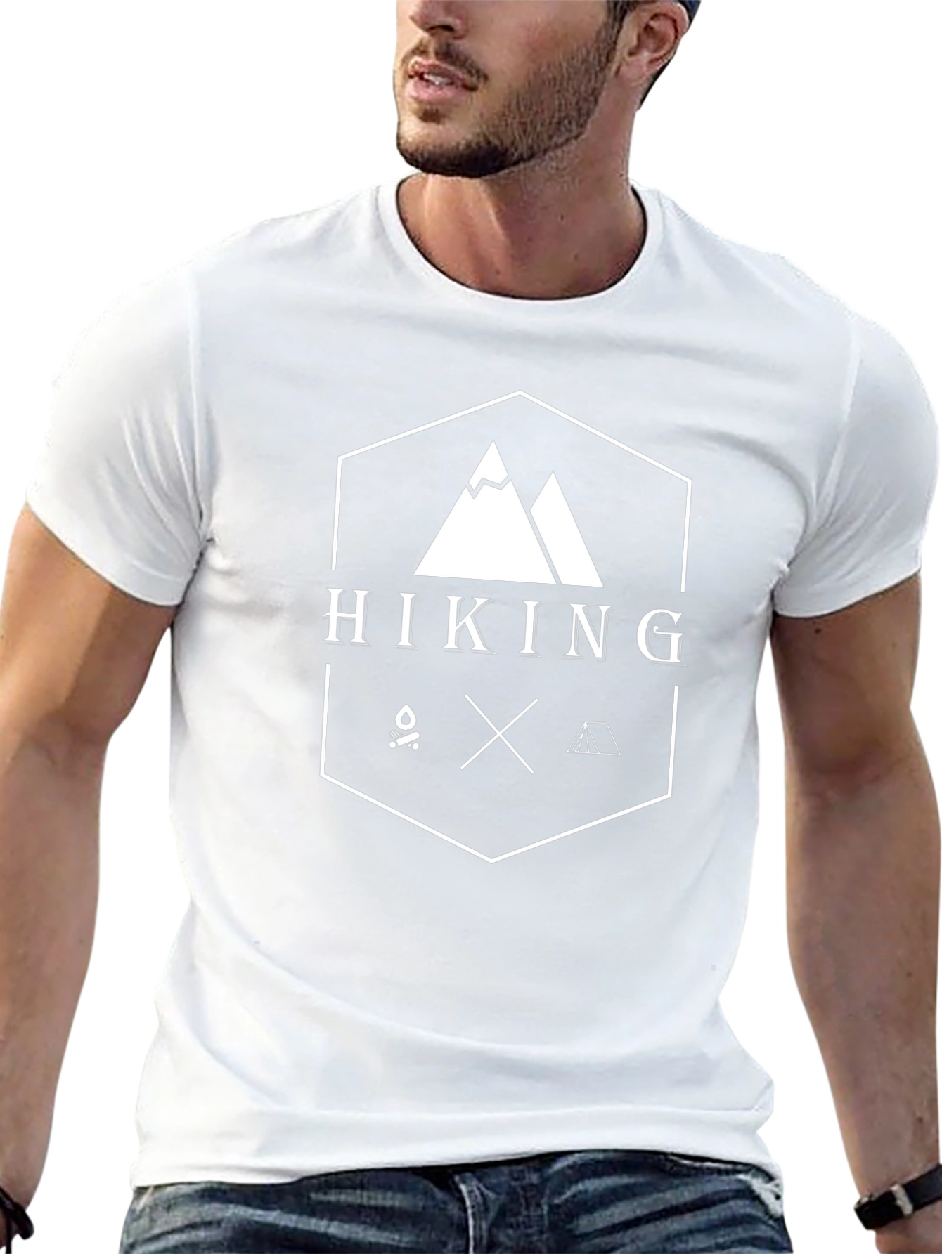 Hiking Adventure Graphic Tee - Black
