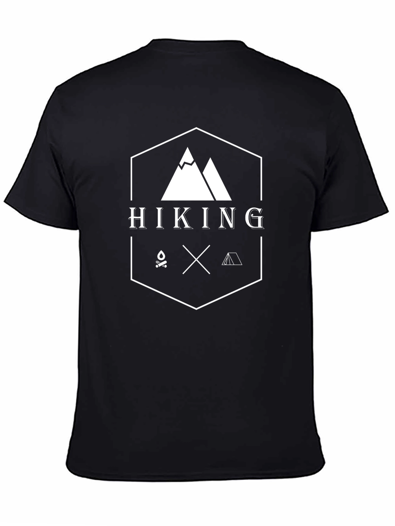 Hiking Adventure Graphic Tee - Black