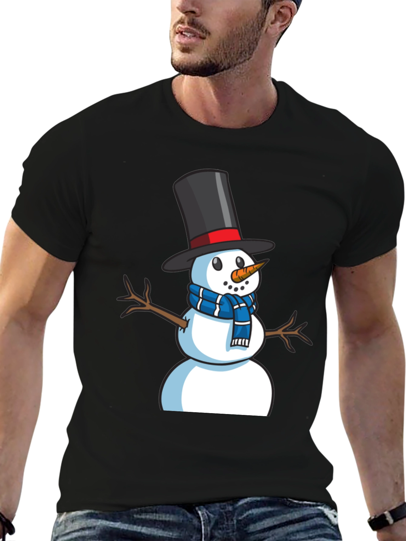 Snowman Graphic Tee - Holiday Festive Style