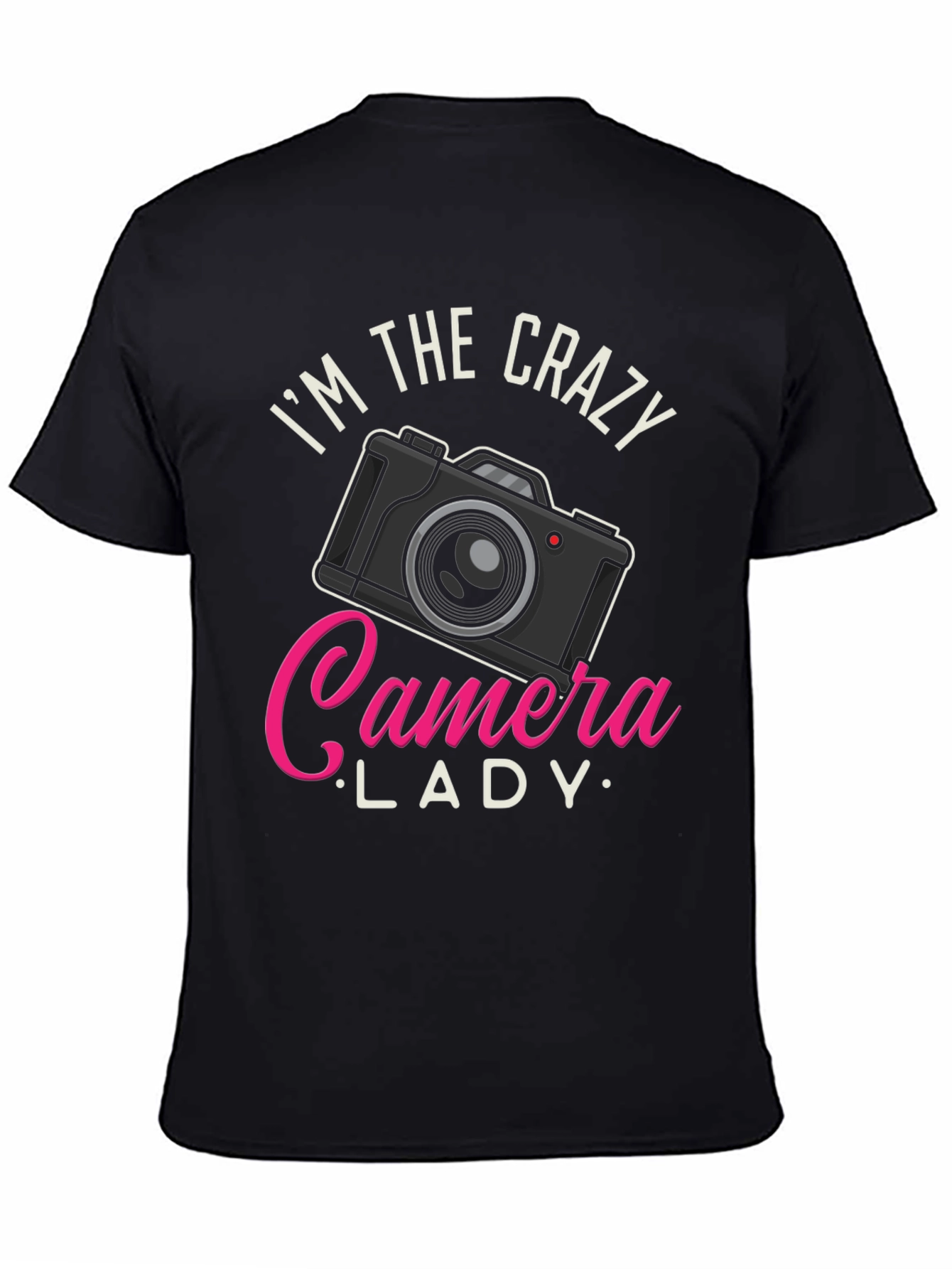 Crazy Camera Lady T-Shirt - Photographer Gift