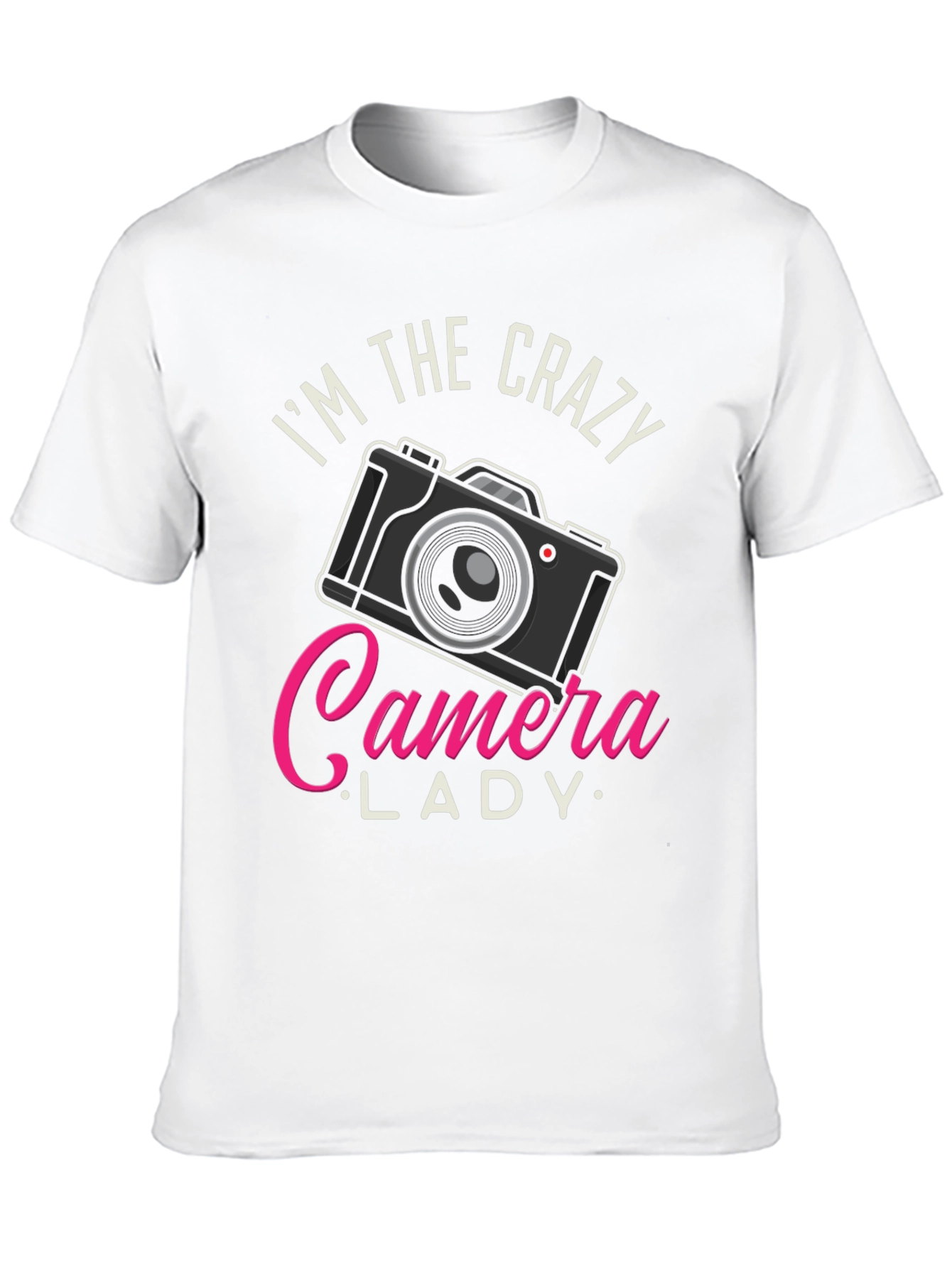Crazy Camera Lady T-Shirt - Photographer Gift