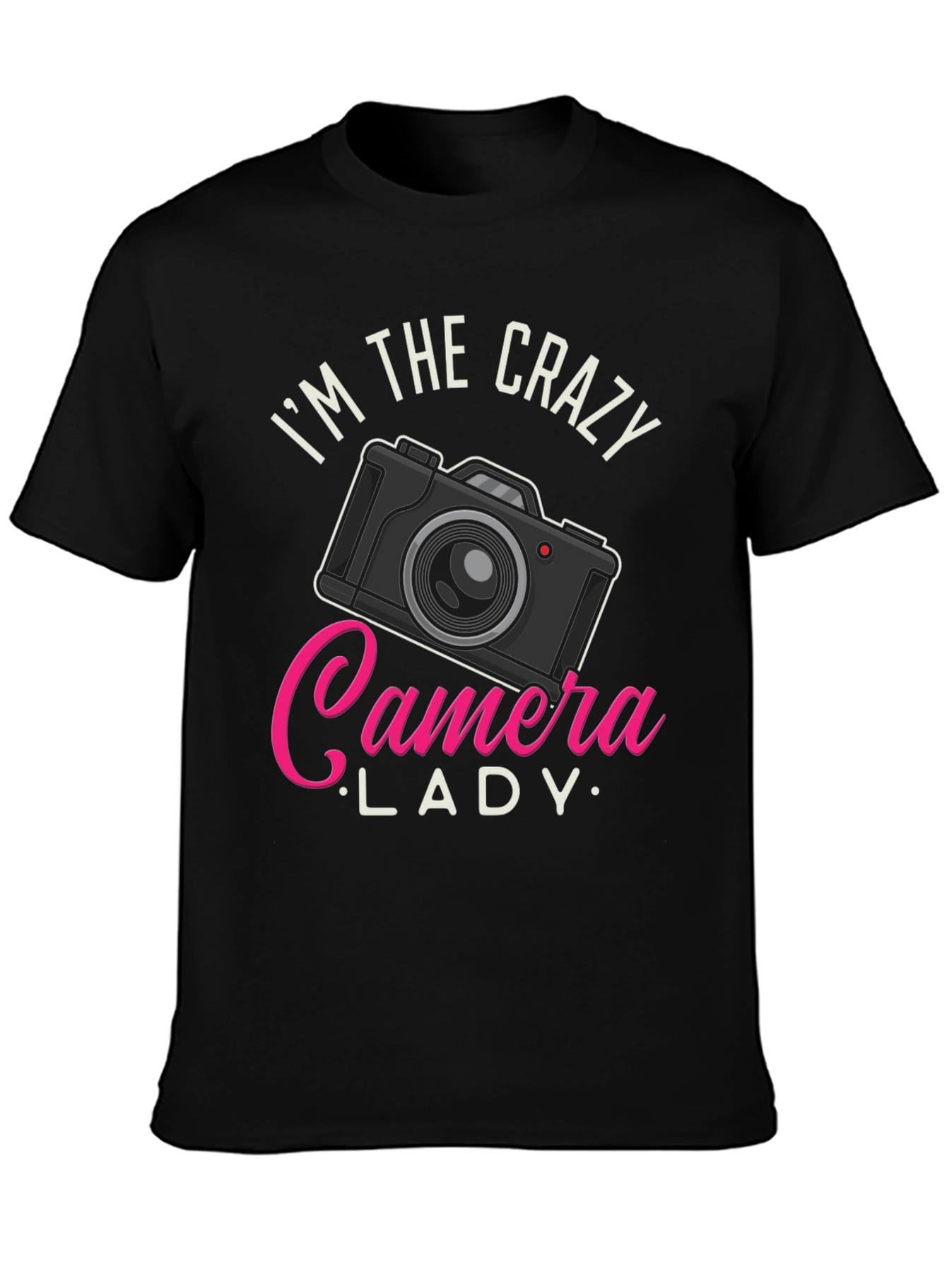 Crazy Camera Lady T-Shirt - Photographer Gift