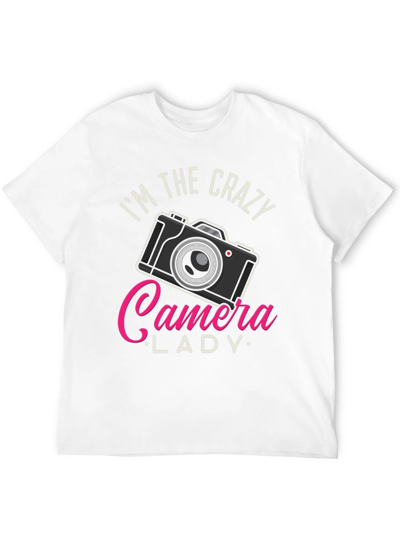 Crazy Camera Lady T-Shirt - Photographer Gift