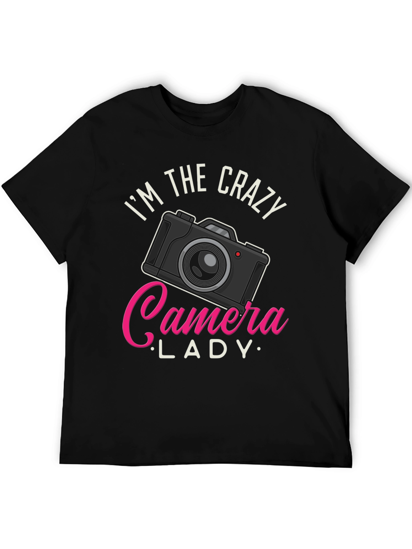 Crazy Camera Lady T-Shirt - Photographer Gift