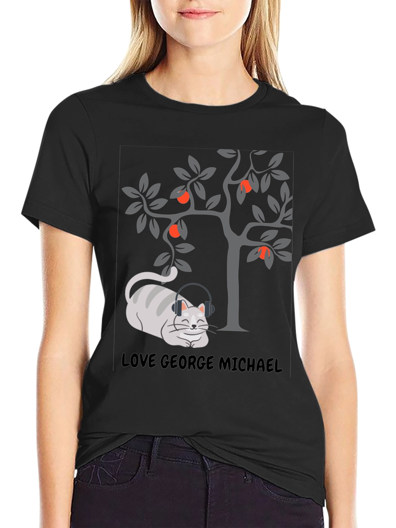Love George Michael Cat T-Shirt