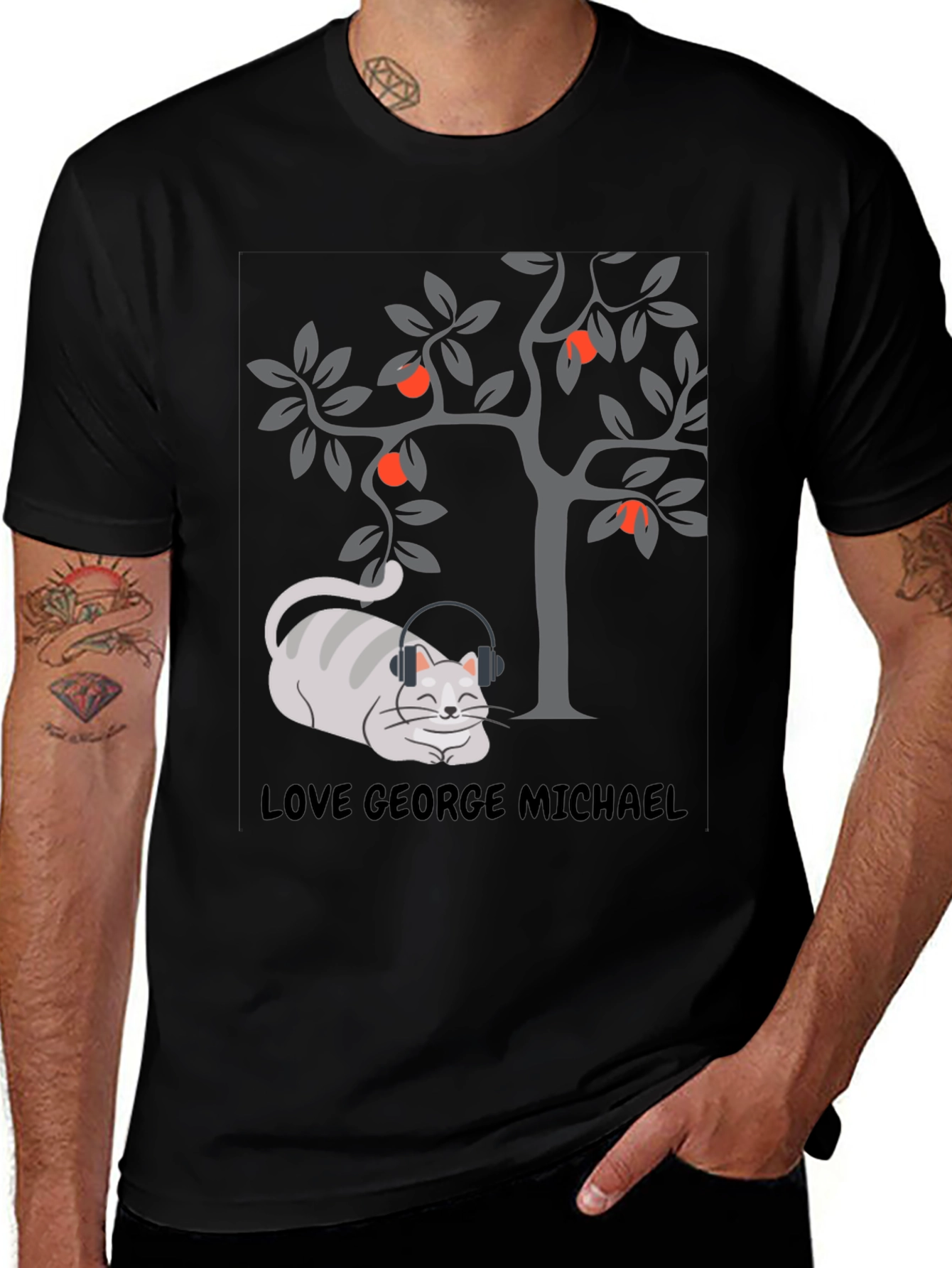 Love George Michael Cat T-Shirt