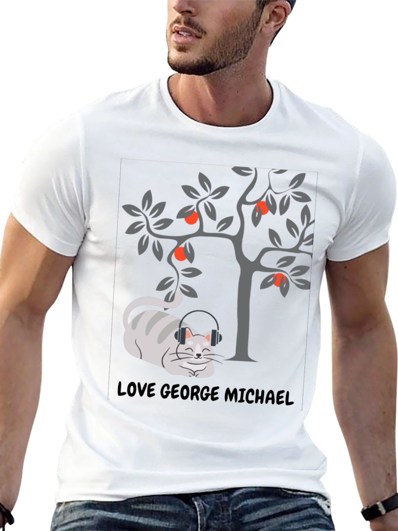 Love George Michael Cat T-Shirt