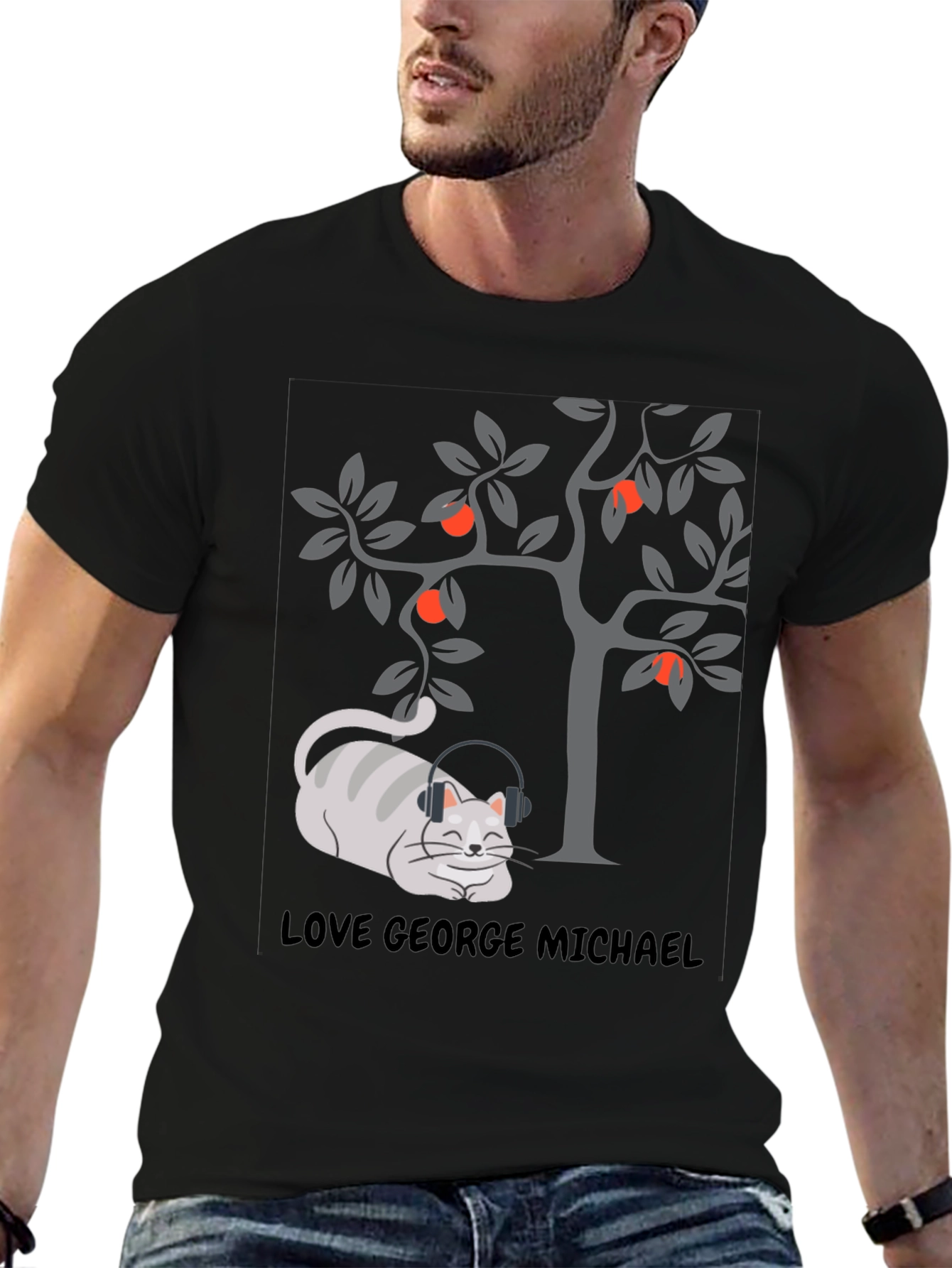 Love George Michael Cat T-Shirt