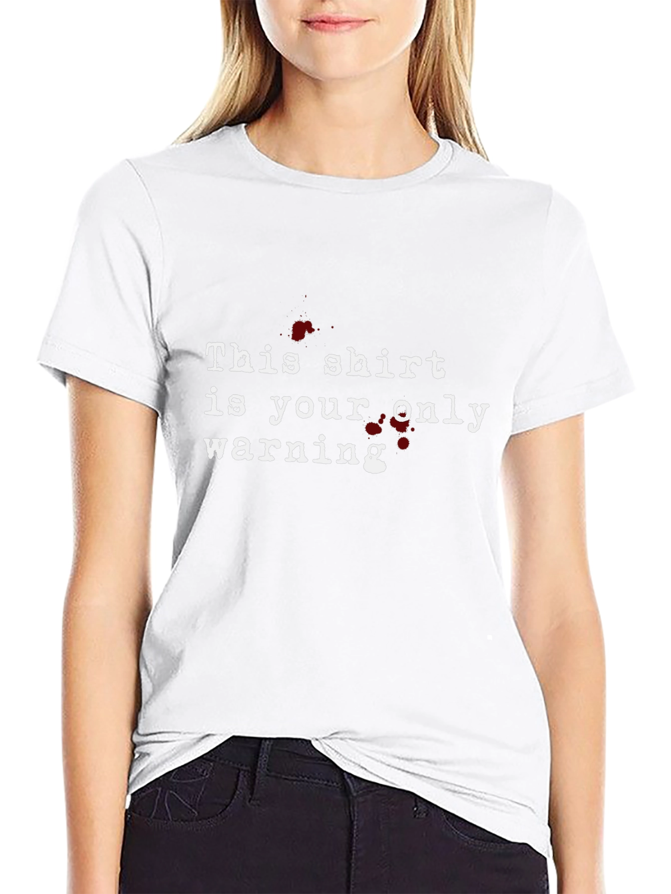 Warning T-Shirt - Bold Graphic Tee