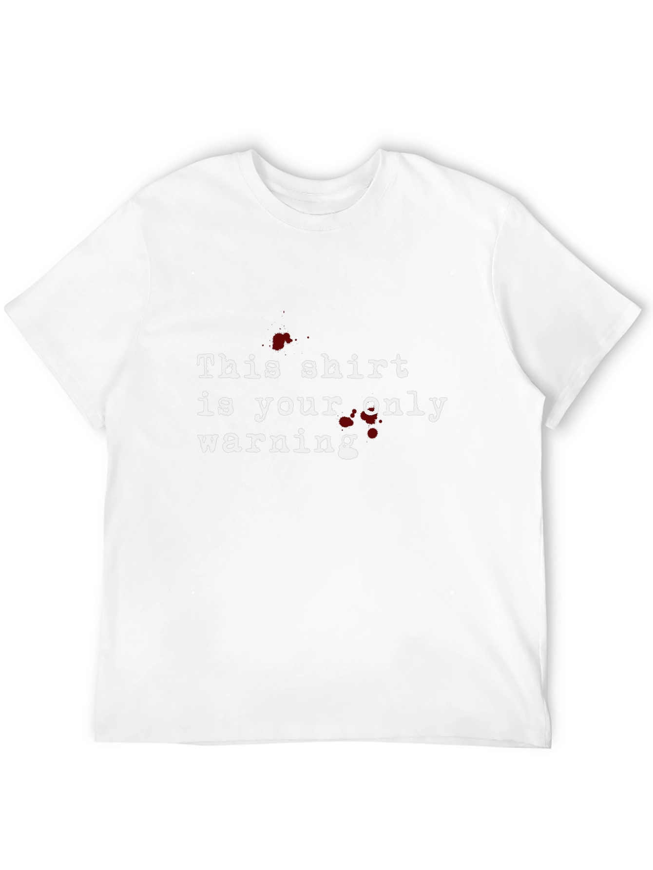 Warning T-Shirt - Bold Graphic Tee