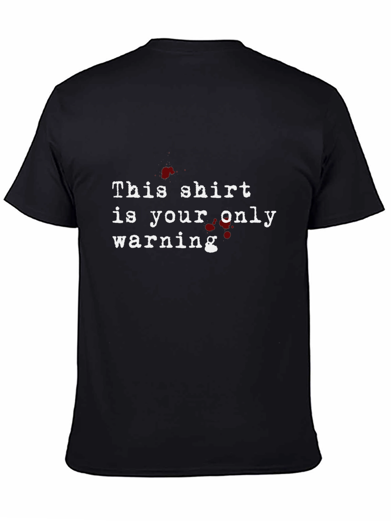 Warning T-Shirt - Bold Graphic Tee