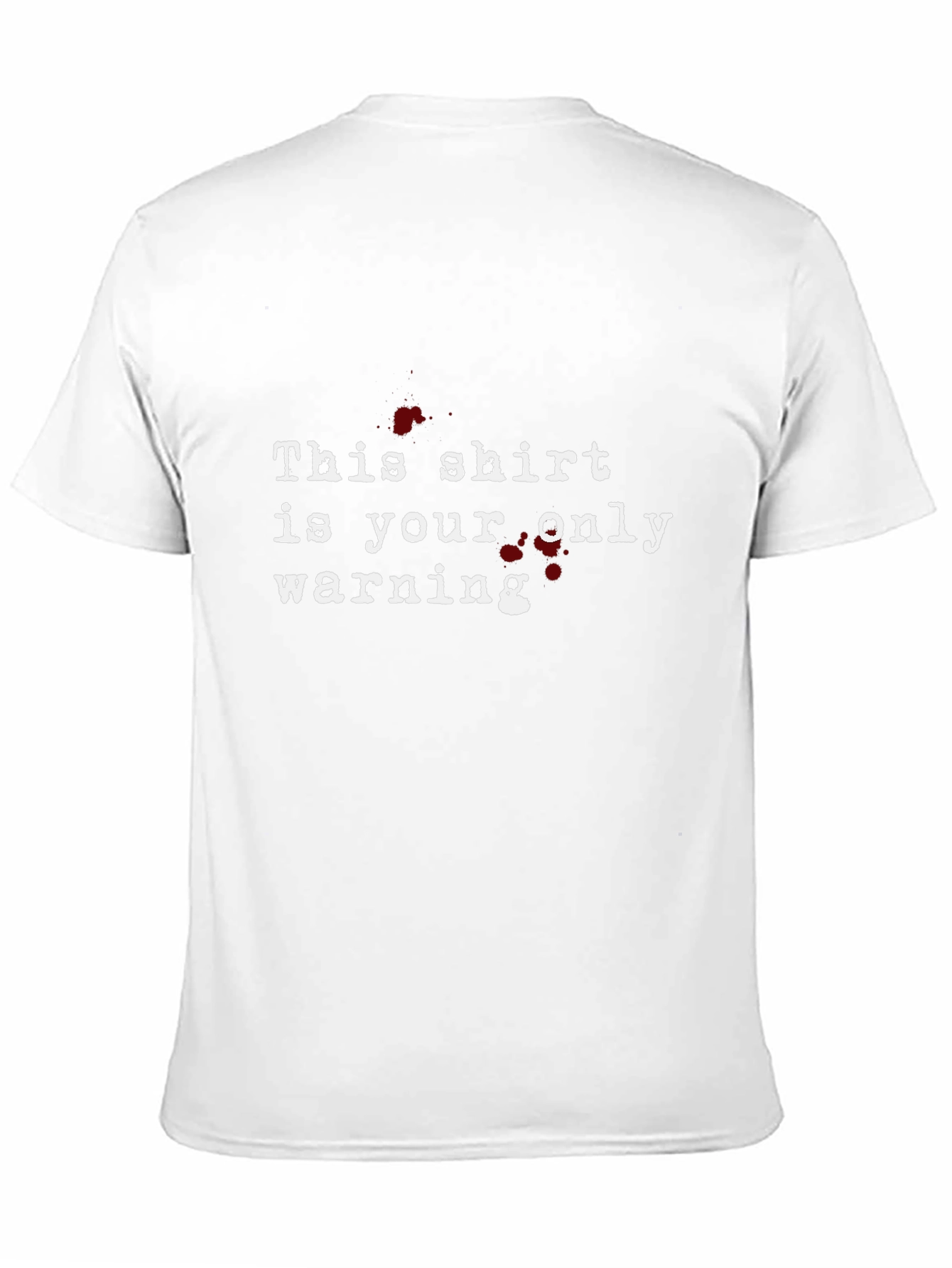 Warning T-Shirt - Bold Graphic Tee