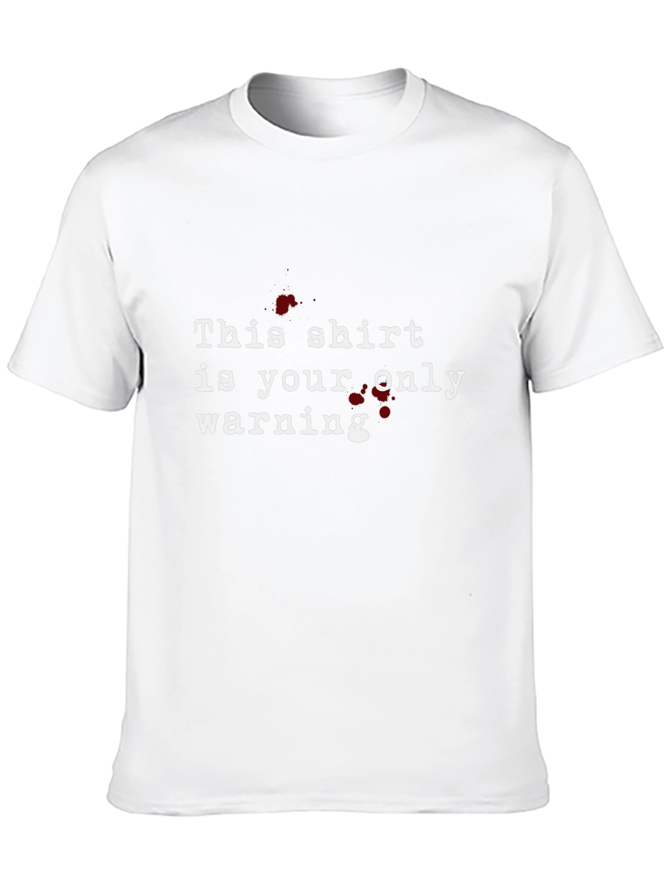 Warning T-Shirt - Bold Graphic Tee